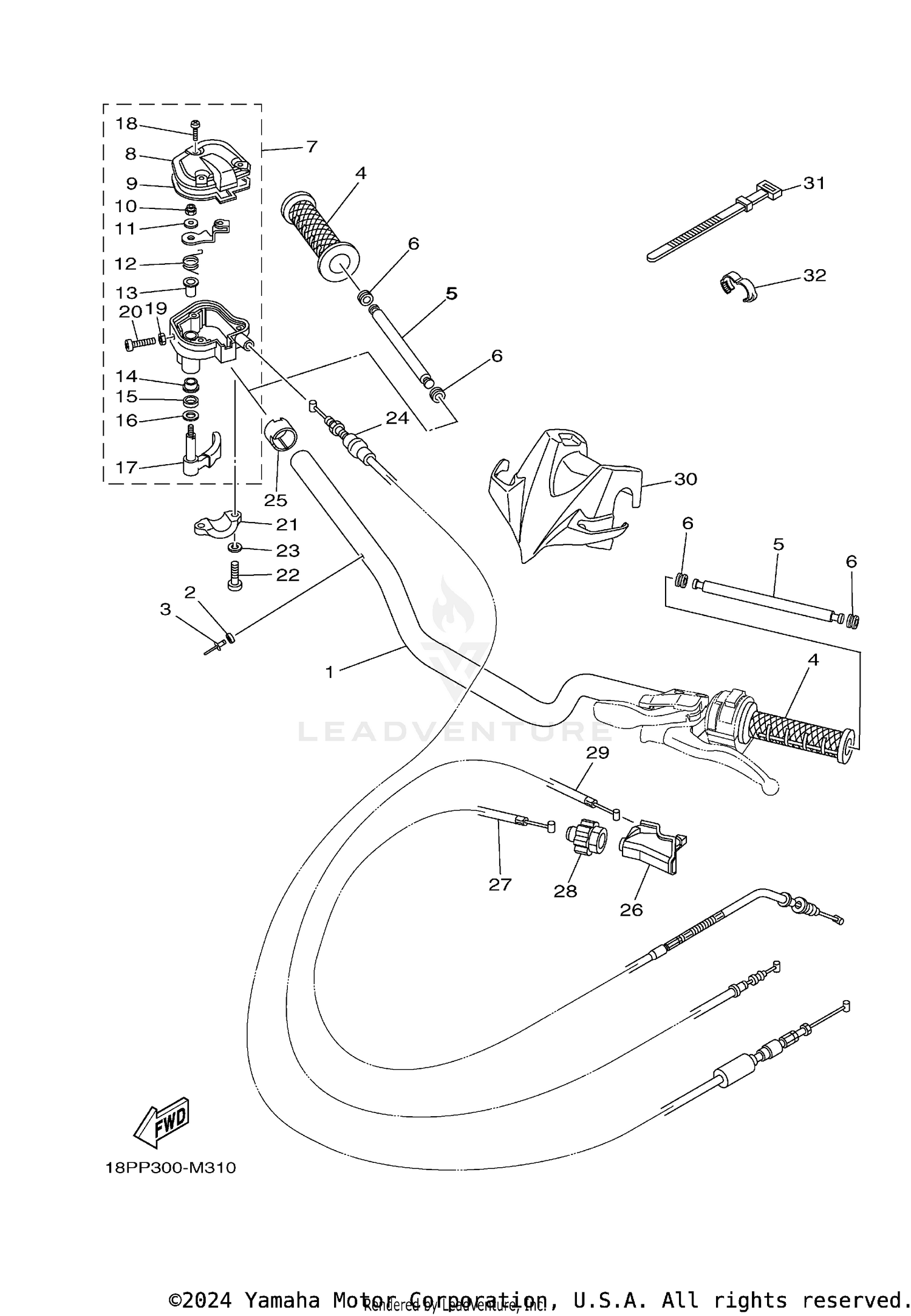 STEERING HANDLE & CABLE