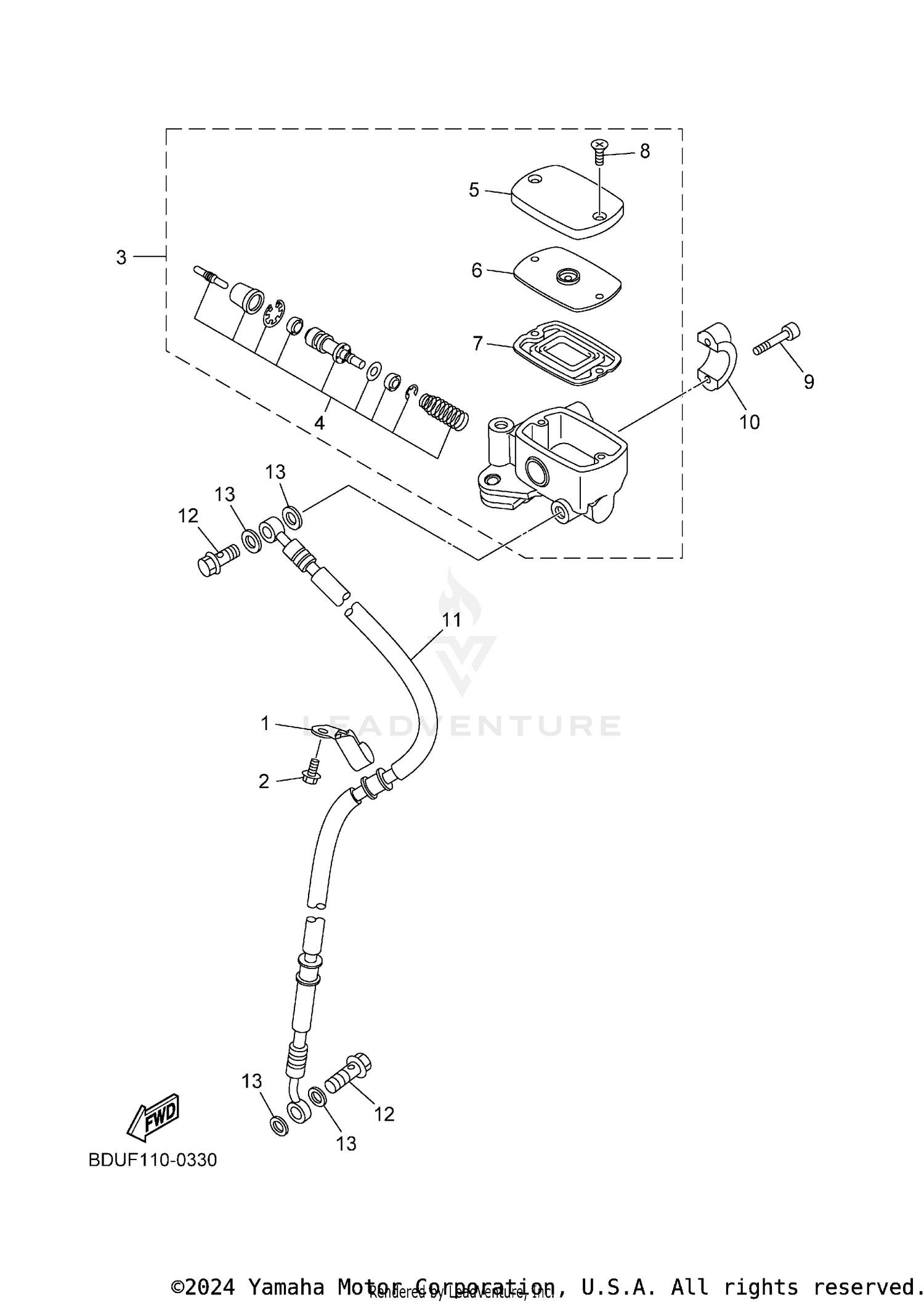 FRONT MASTER CYLINDER
