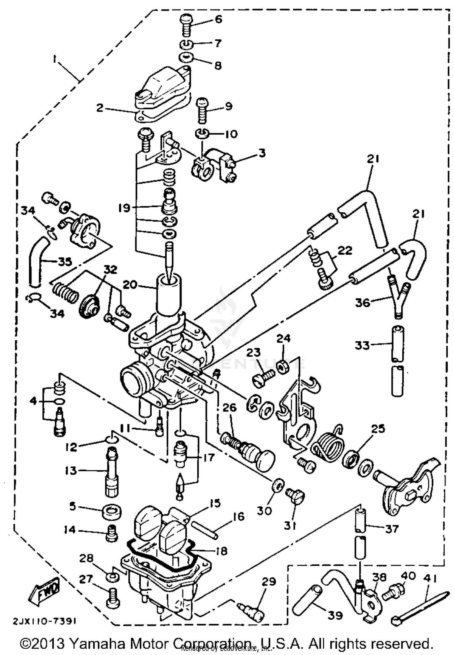 CARBURETOR CALIFORNIA MODEL ONLY