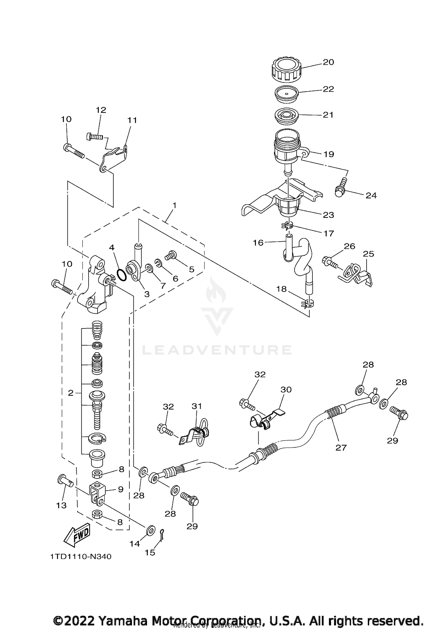 REAR MASTER CYLINDER