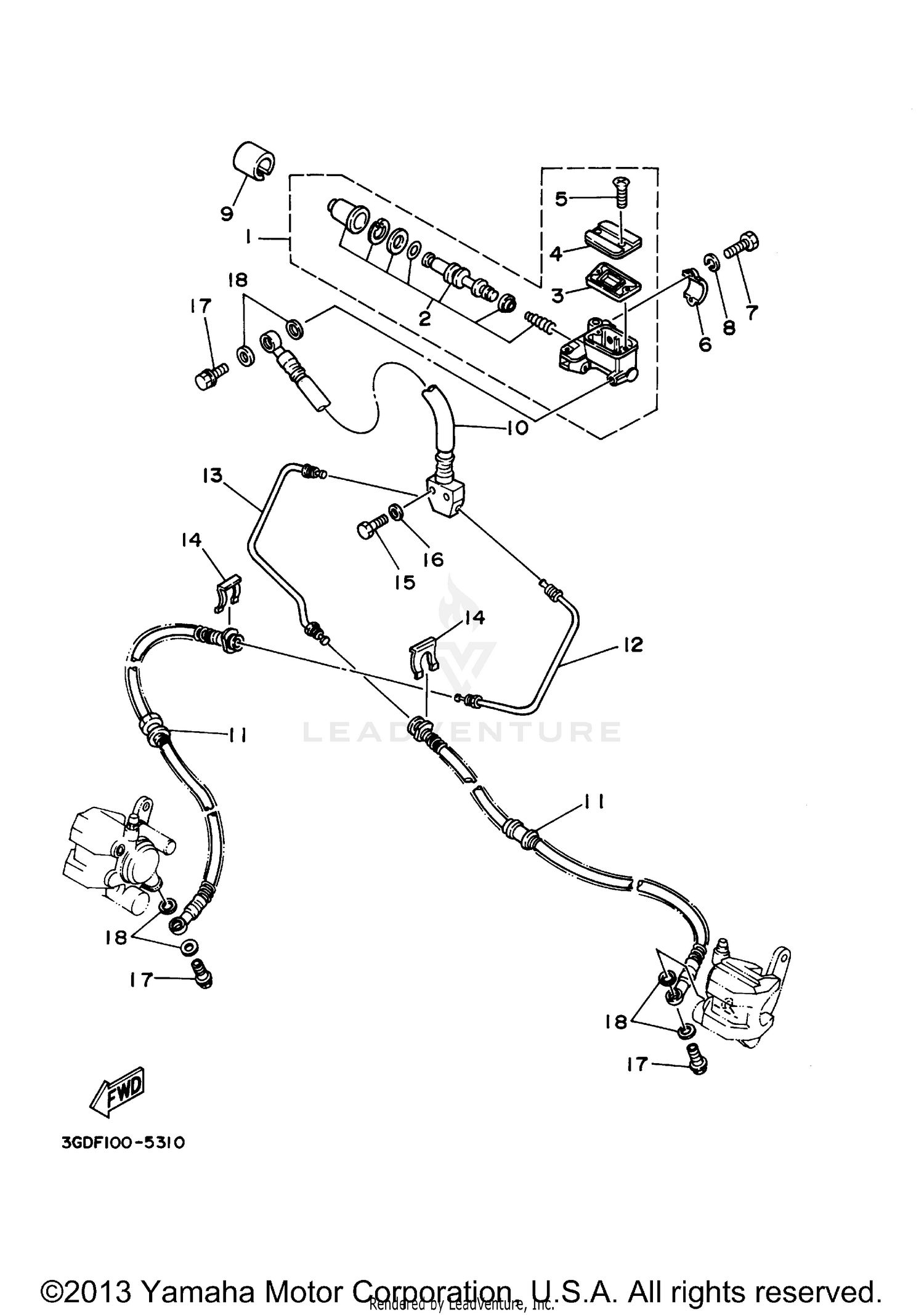 FRONT MASTER CYLINDER