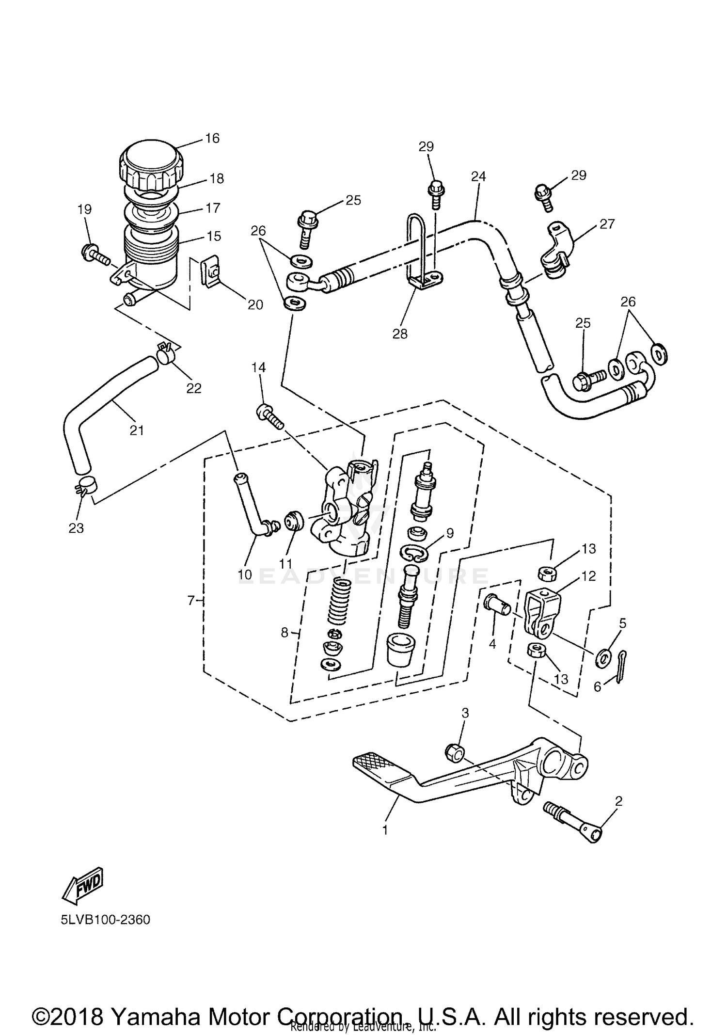 REAR MASTER CYLINDER