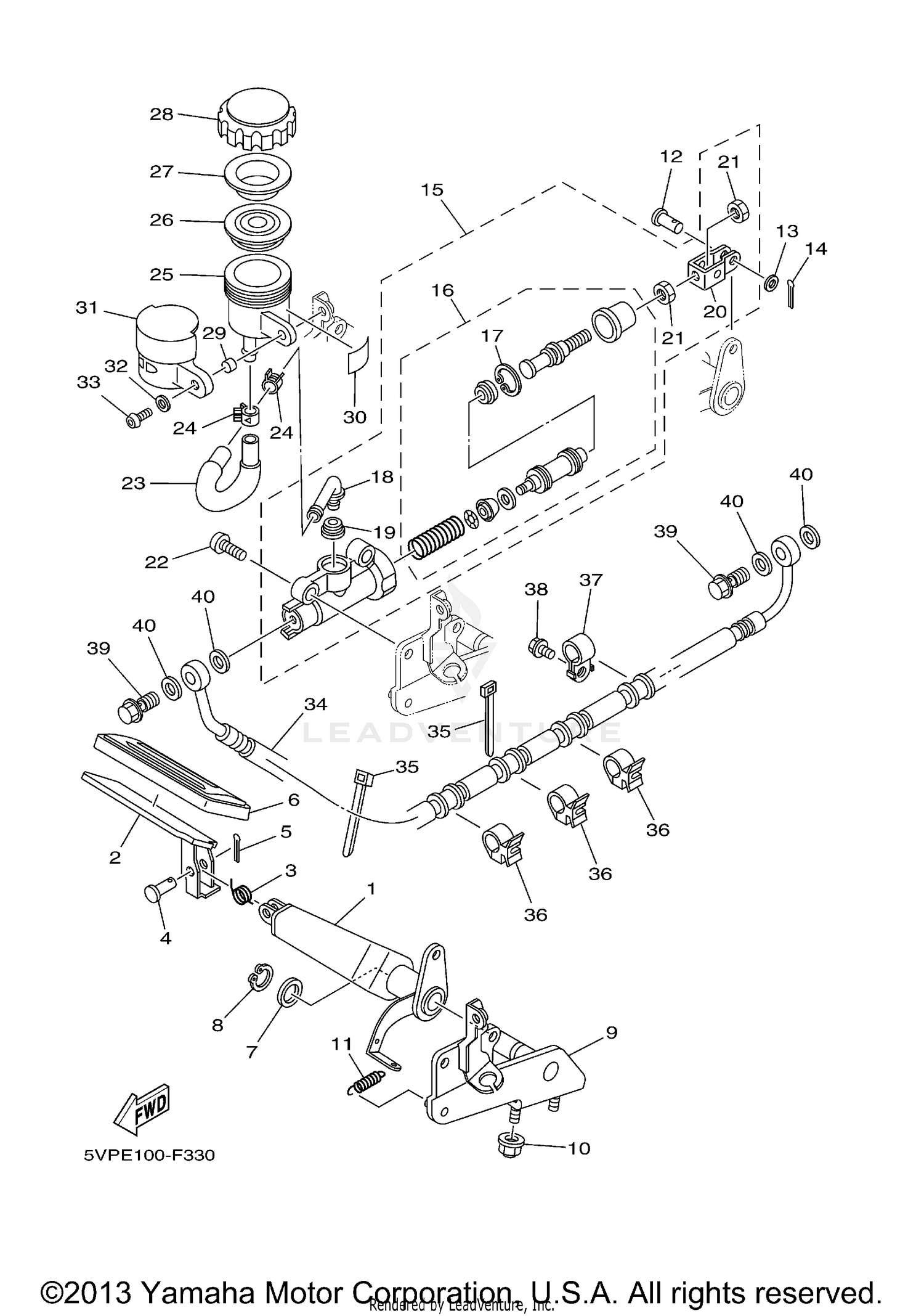 REAR MASTER CYLINDER
