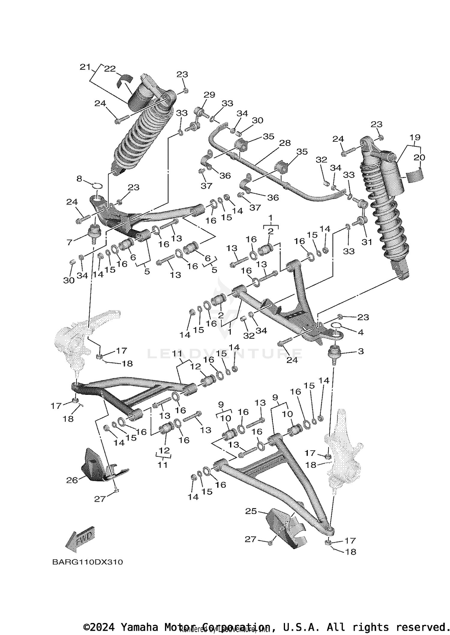 FRONT SUSPENSION & WHEEL