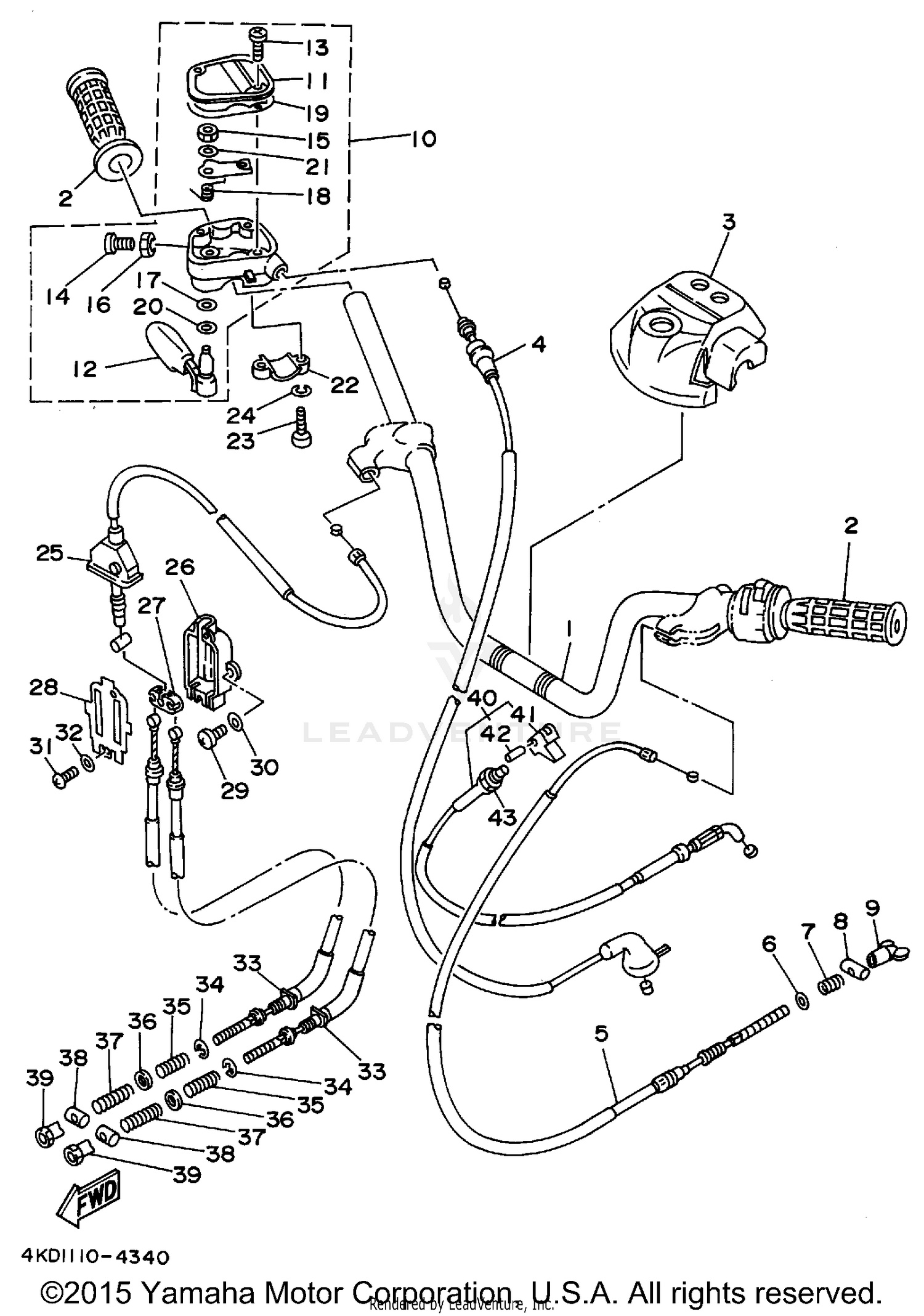 STEERING HANDLE - CABLE