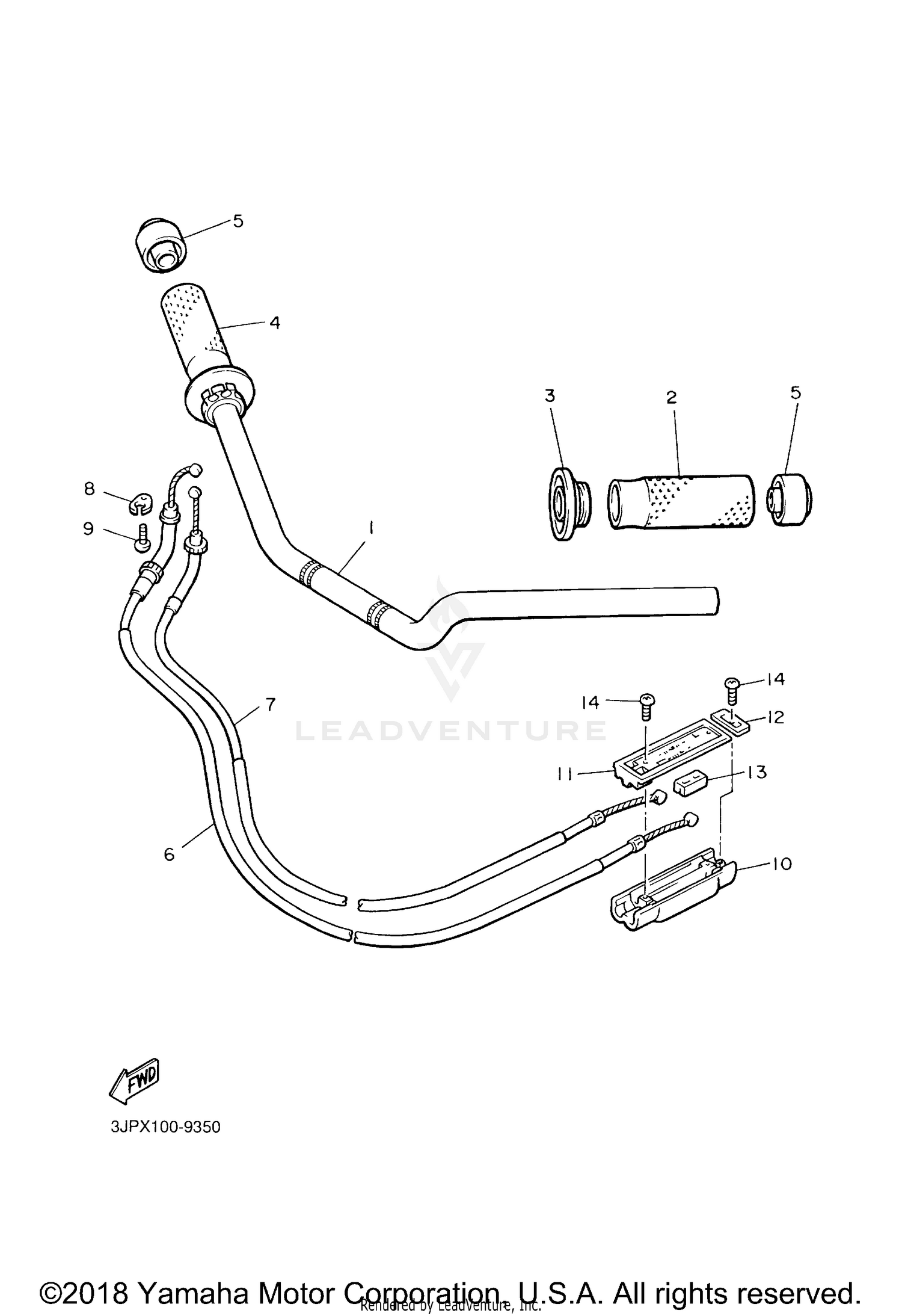 STEERING HANDLE CABLE