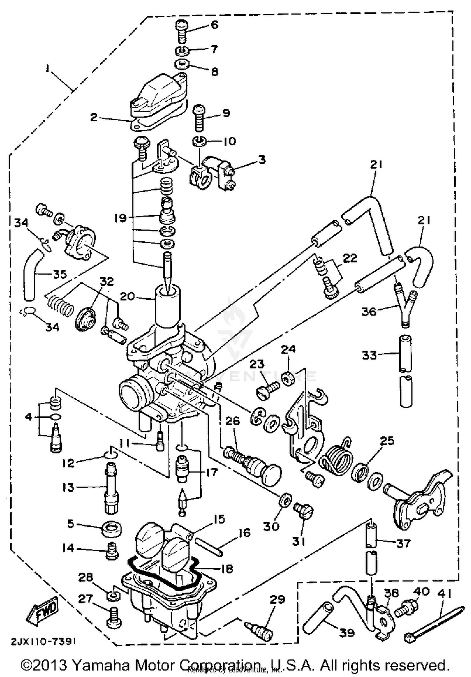 CARBURETOR CALIFORNIA MODEL ONLY