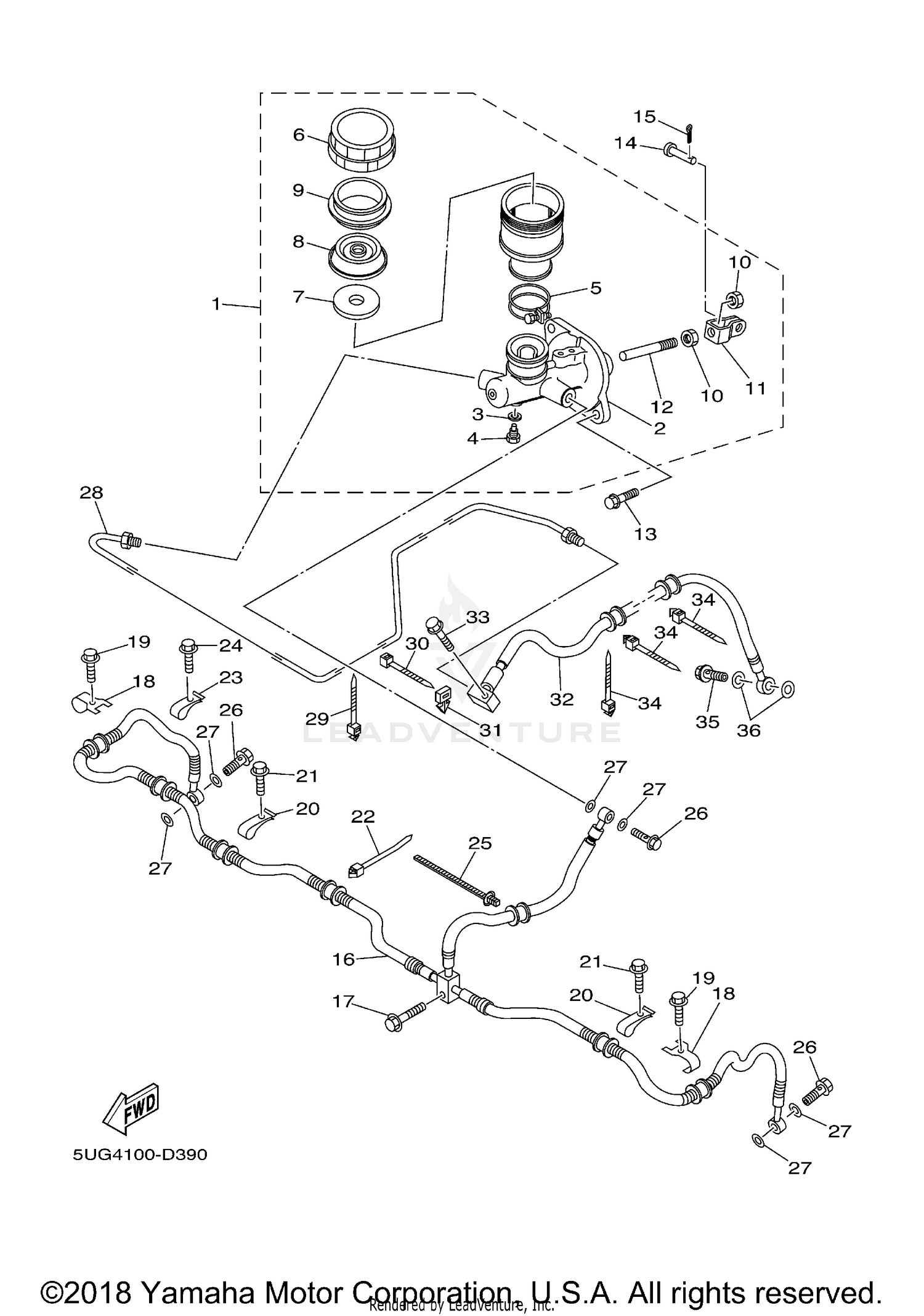 REAR MASTER CYLINDER