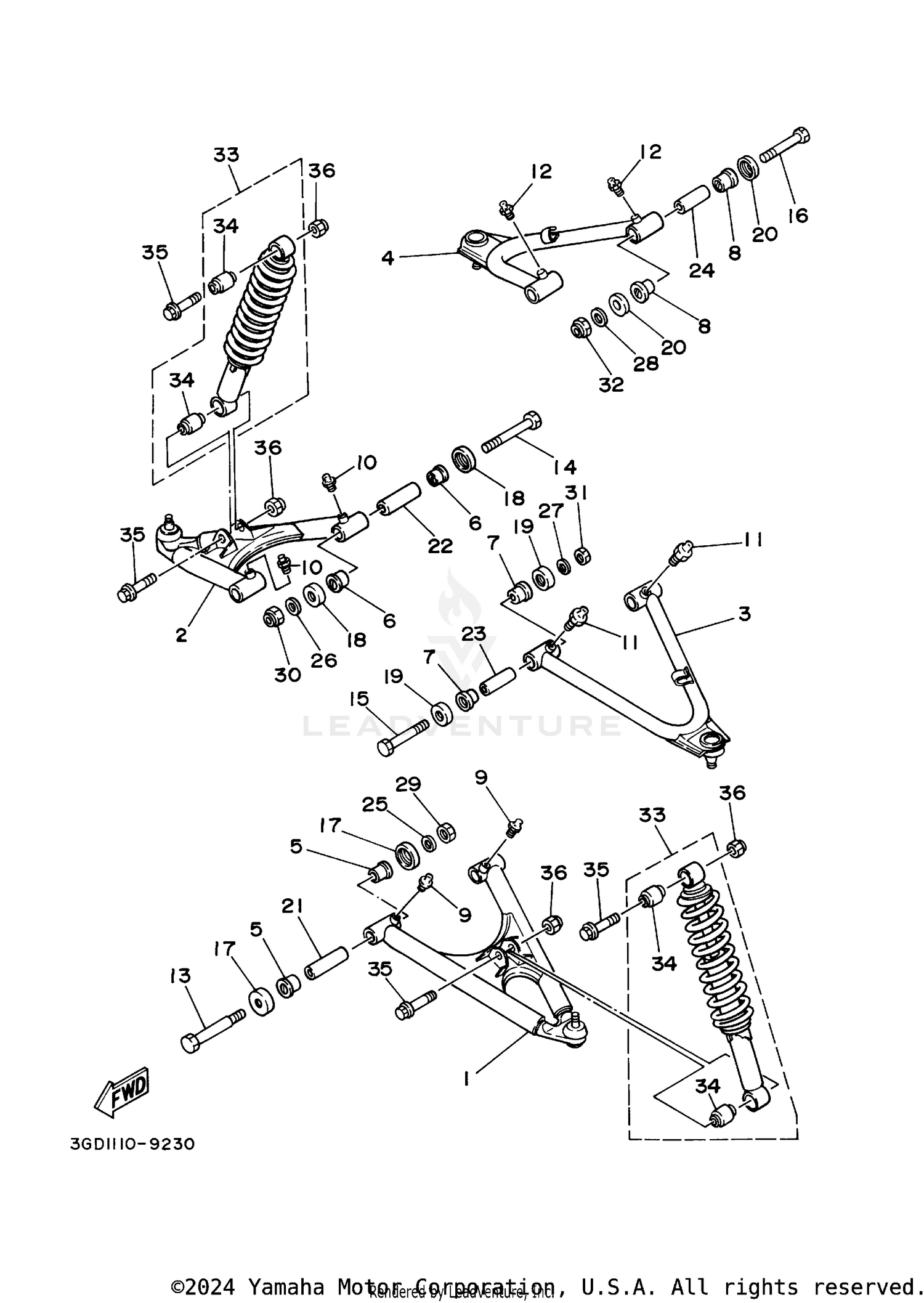 FRONT SUSPENSION. WHEEL