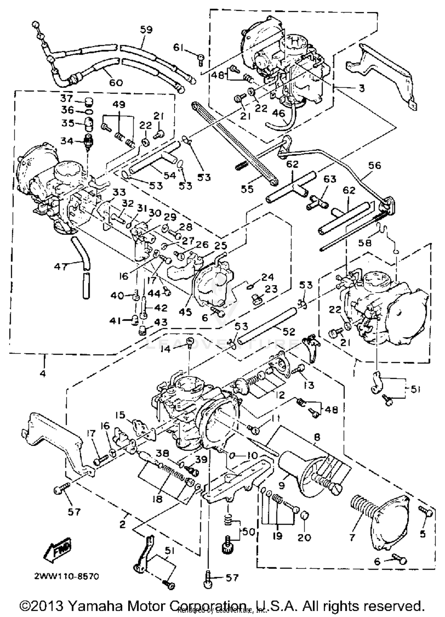 CARBURETOR CALIFORNIA MODEL ONLY