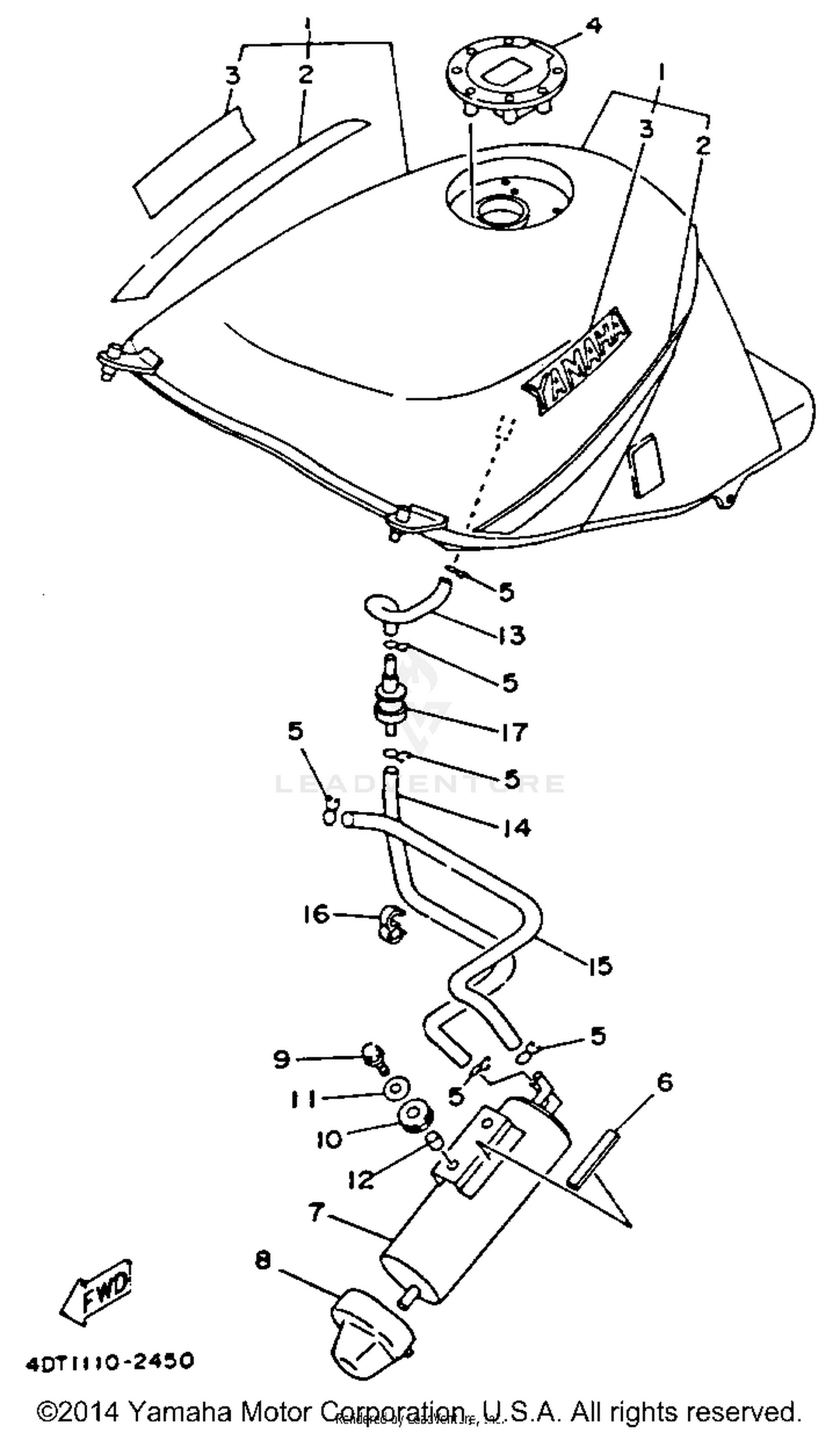 FUEL TANK CALIFORNIA ONLY