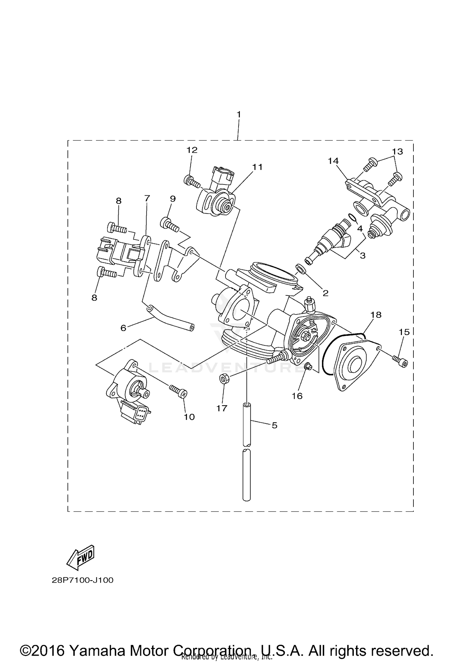 THROTTLE BODY ASSY 1