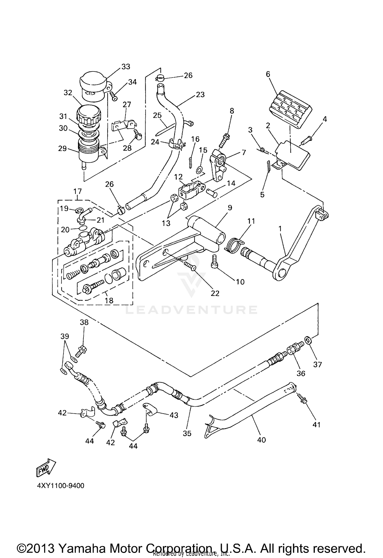 REAR MASTER CYLINDER