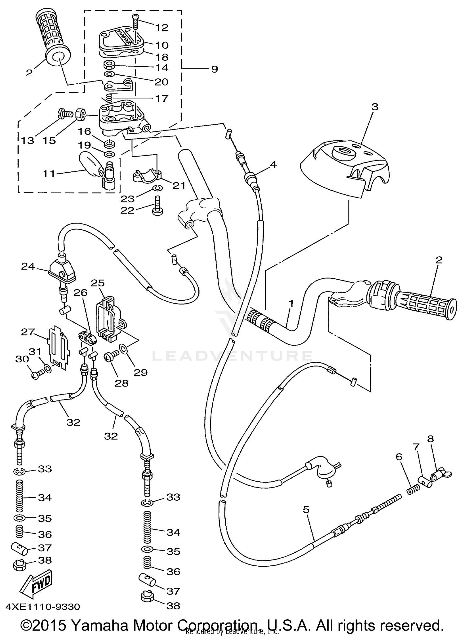 STEERING HANDLE CABLE