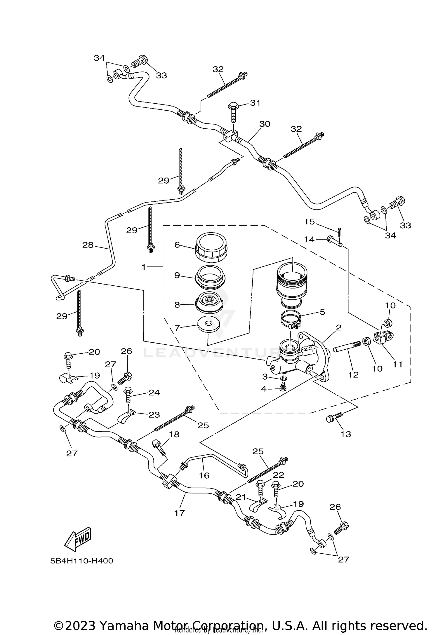 REAR MASTER CYLINDER