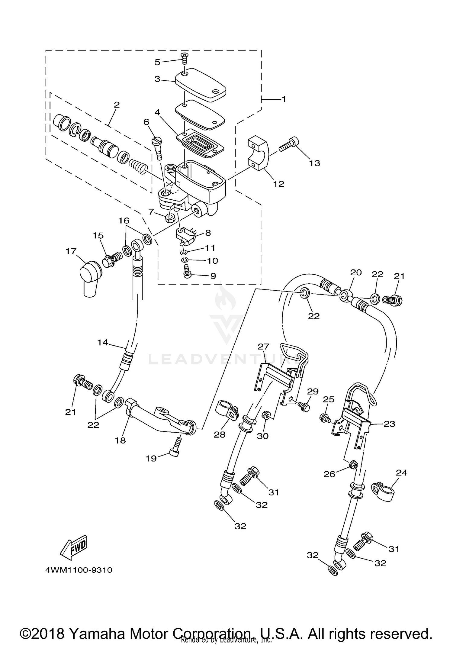 FRONT MASTER CYLINDER