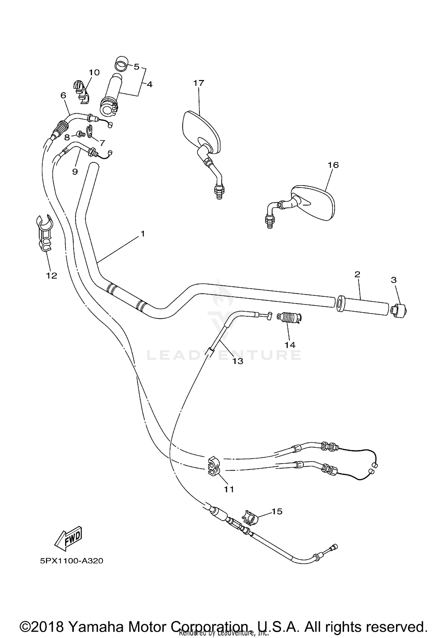 STEERING HANDLE CABLE