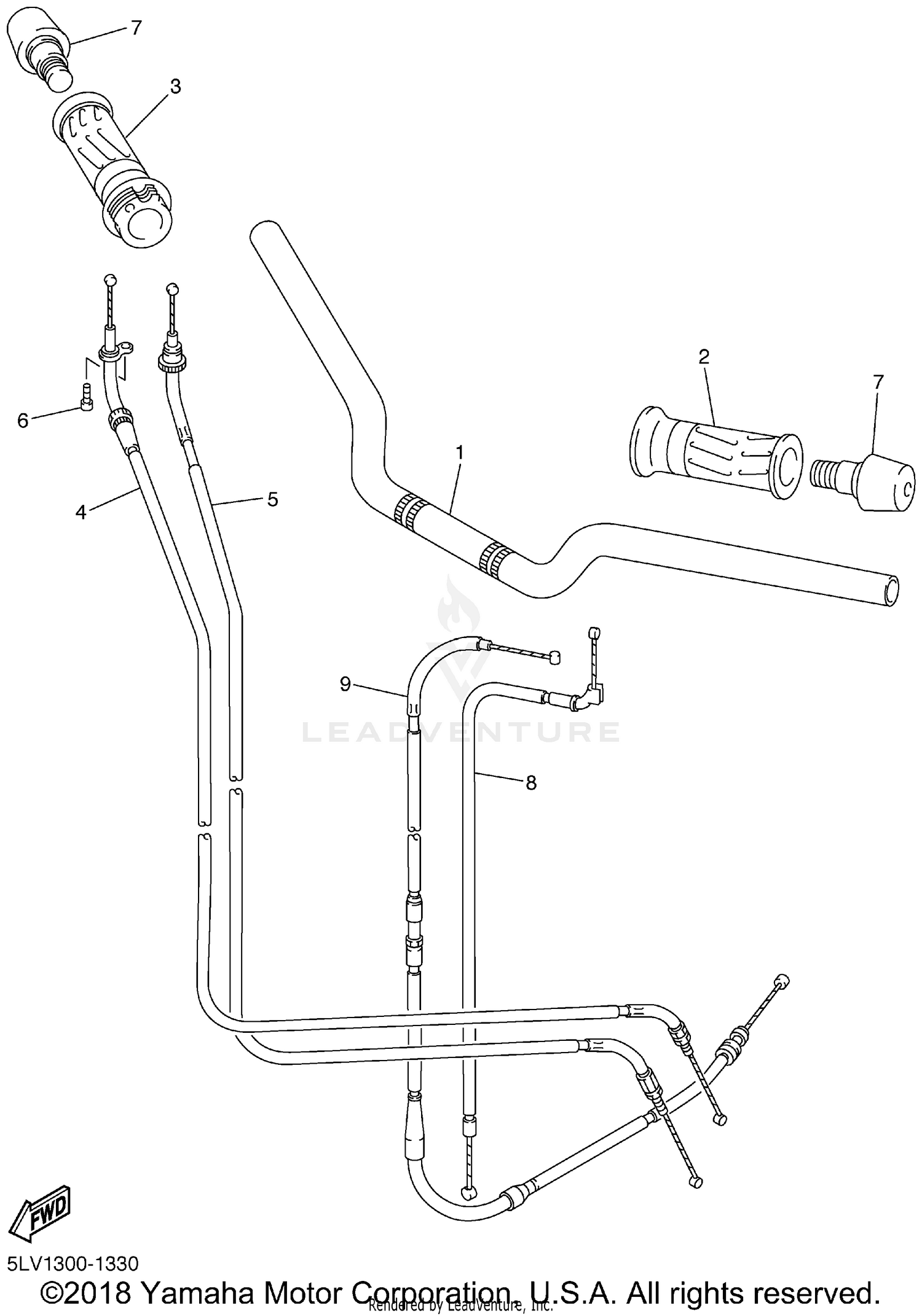 STEERING HANDLE CABLE