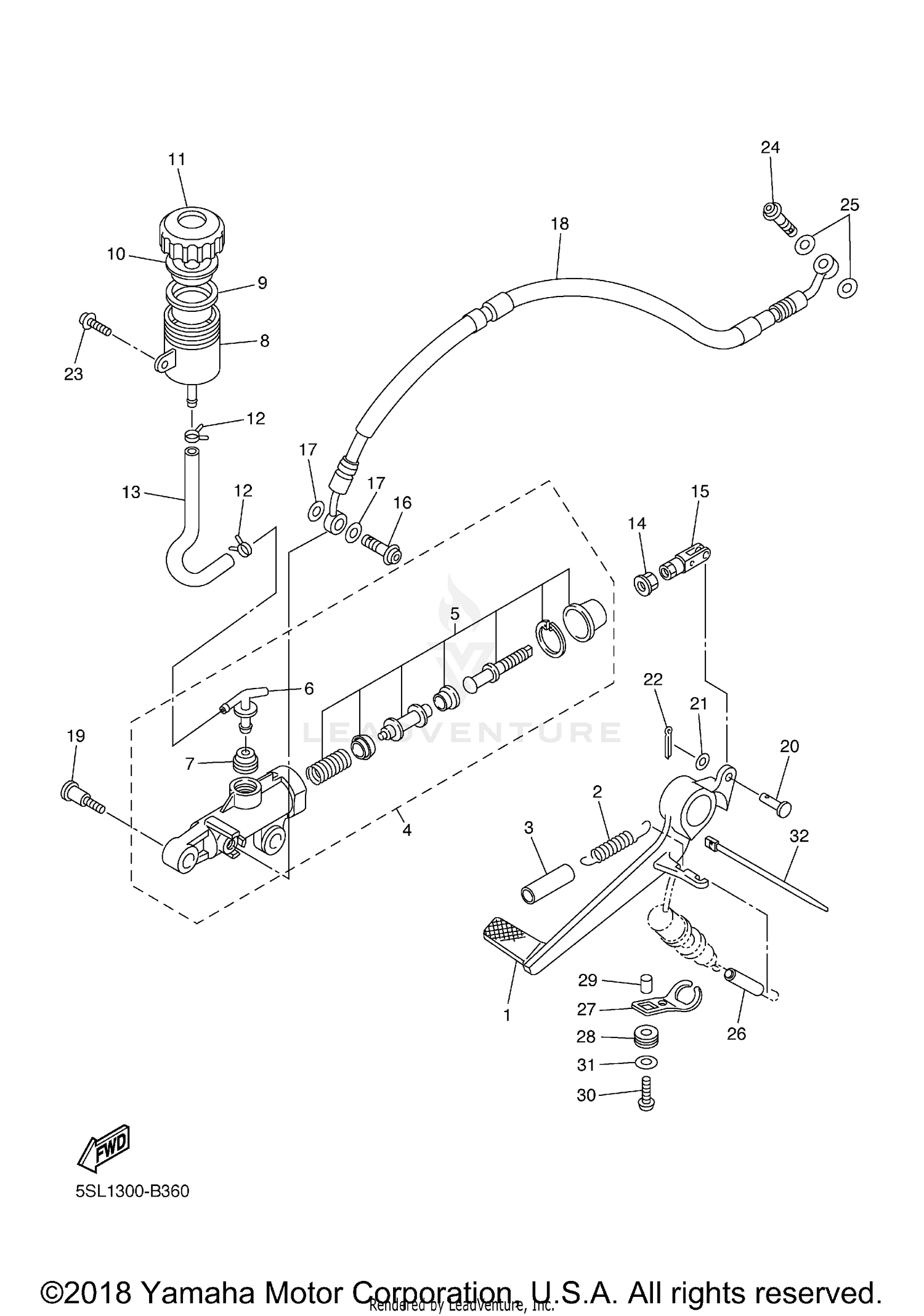 REAR MASTER CYLINDER