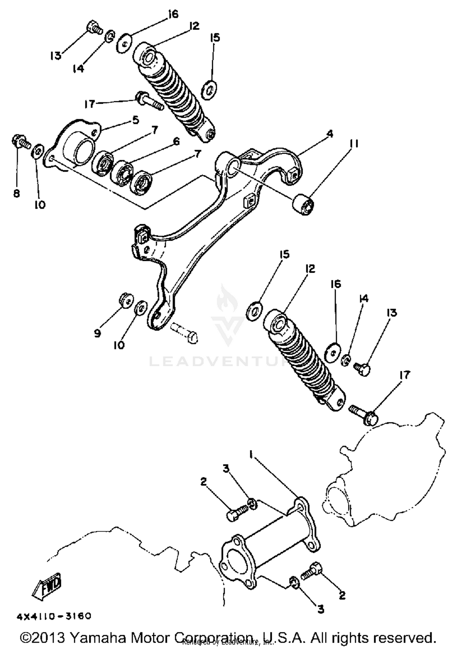 SWING ARM - REAR SHOCKS