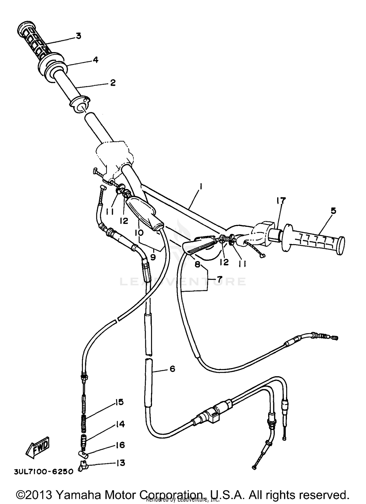 STEERING HANDLE CABLE