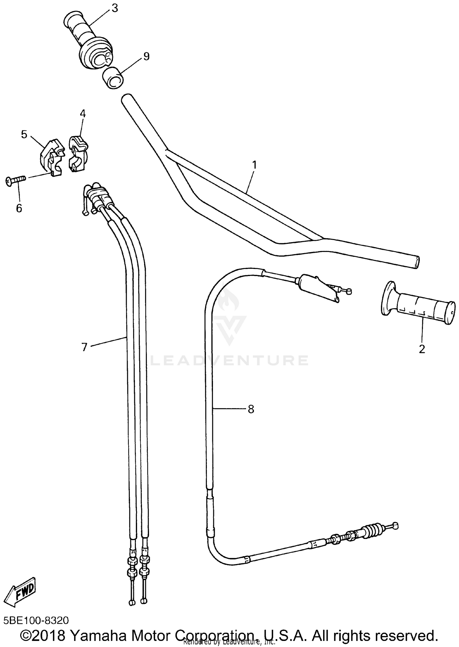 STEERING HANDLE CABLE