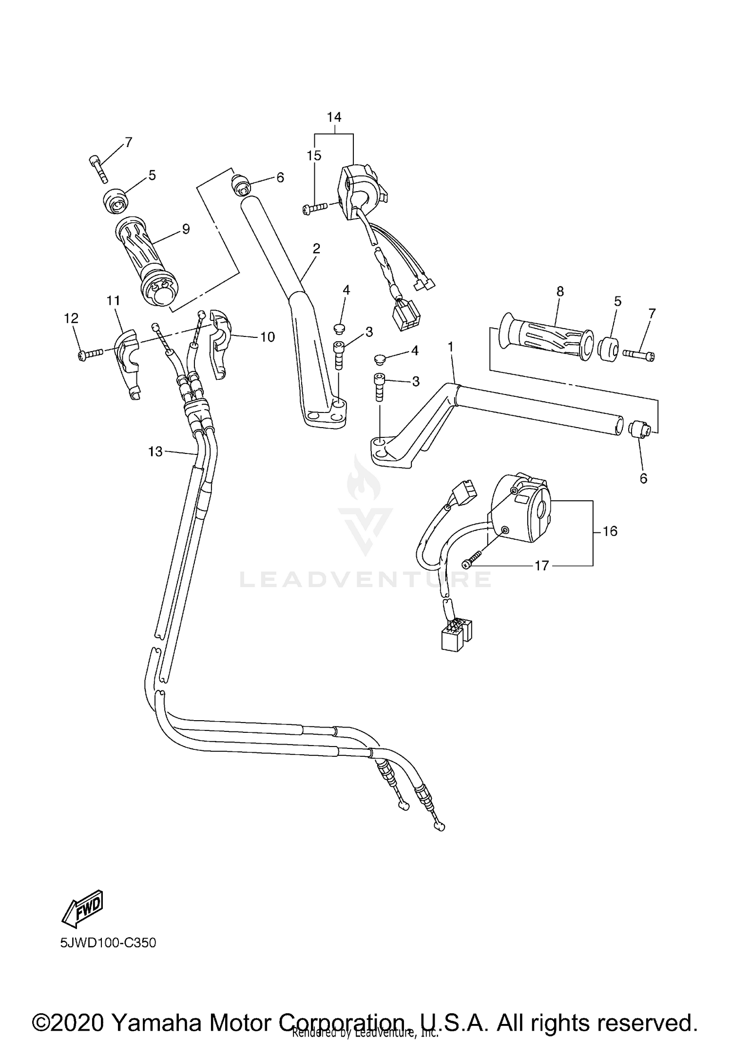 STEERING HANDLE CABLE