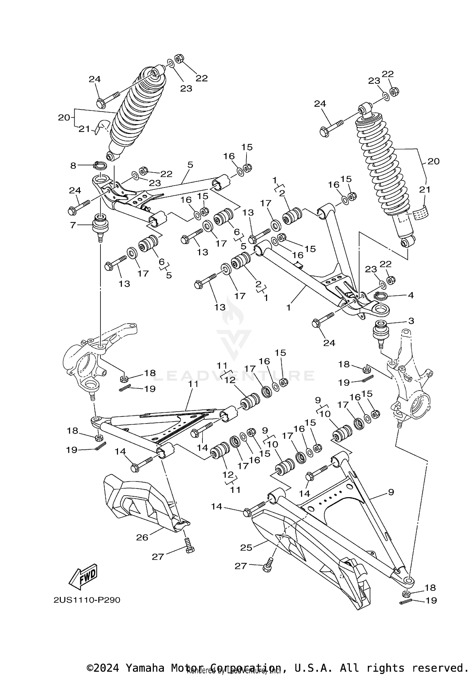FRONT SUSPENSION & WHEEL