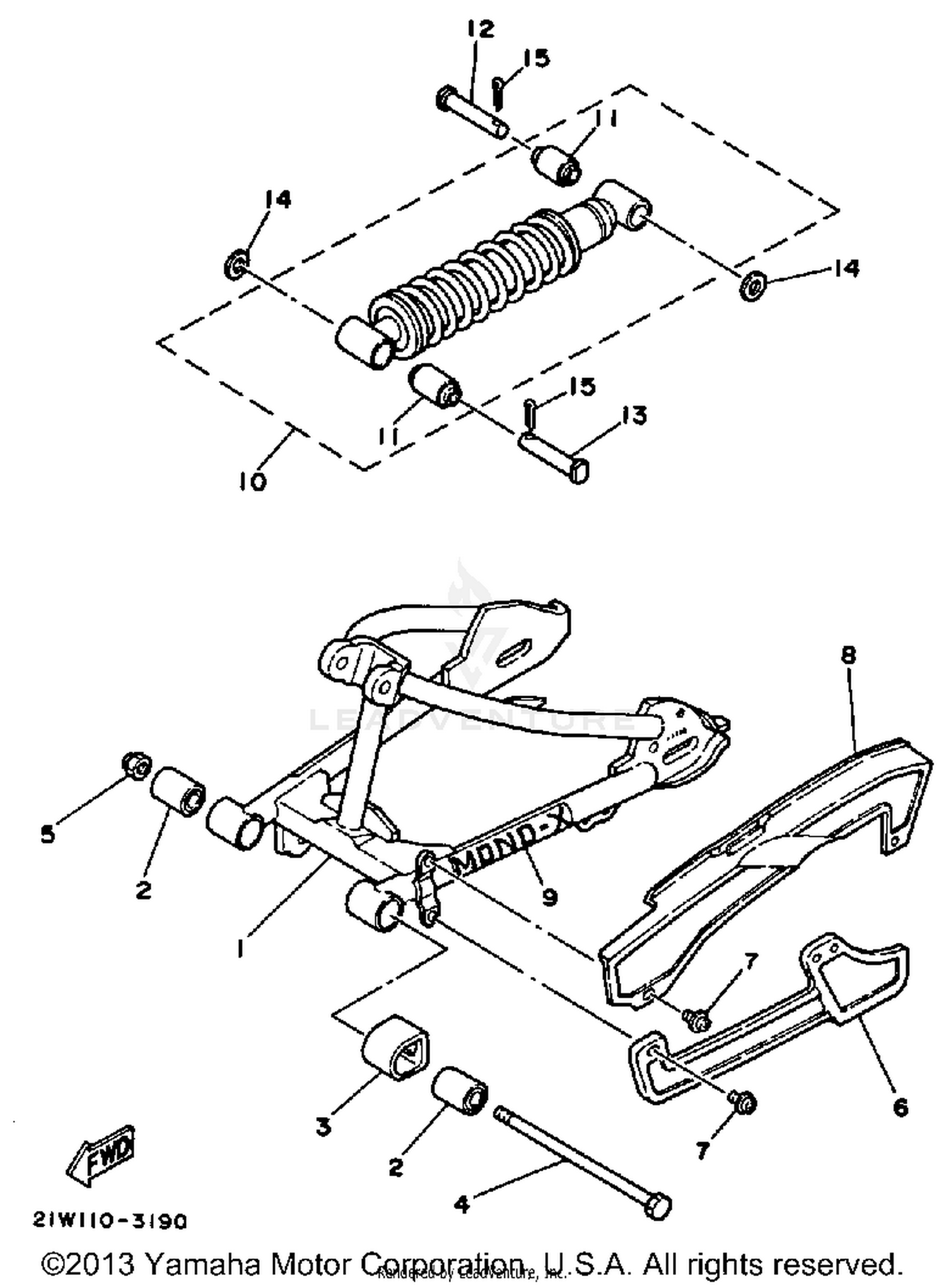 SWING ARM - REAR SHOCKS