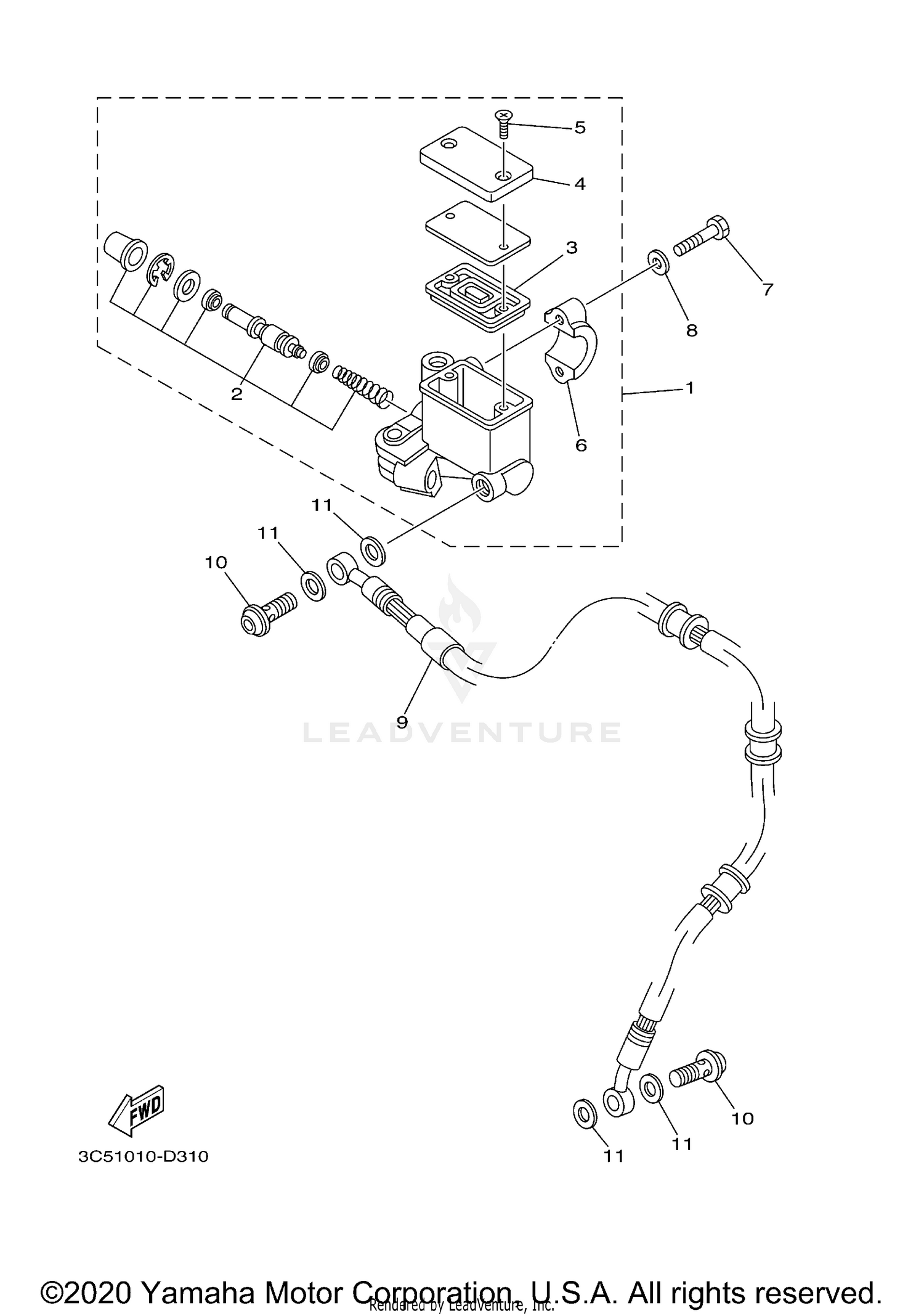 FRONT MASTER CYLINDER