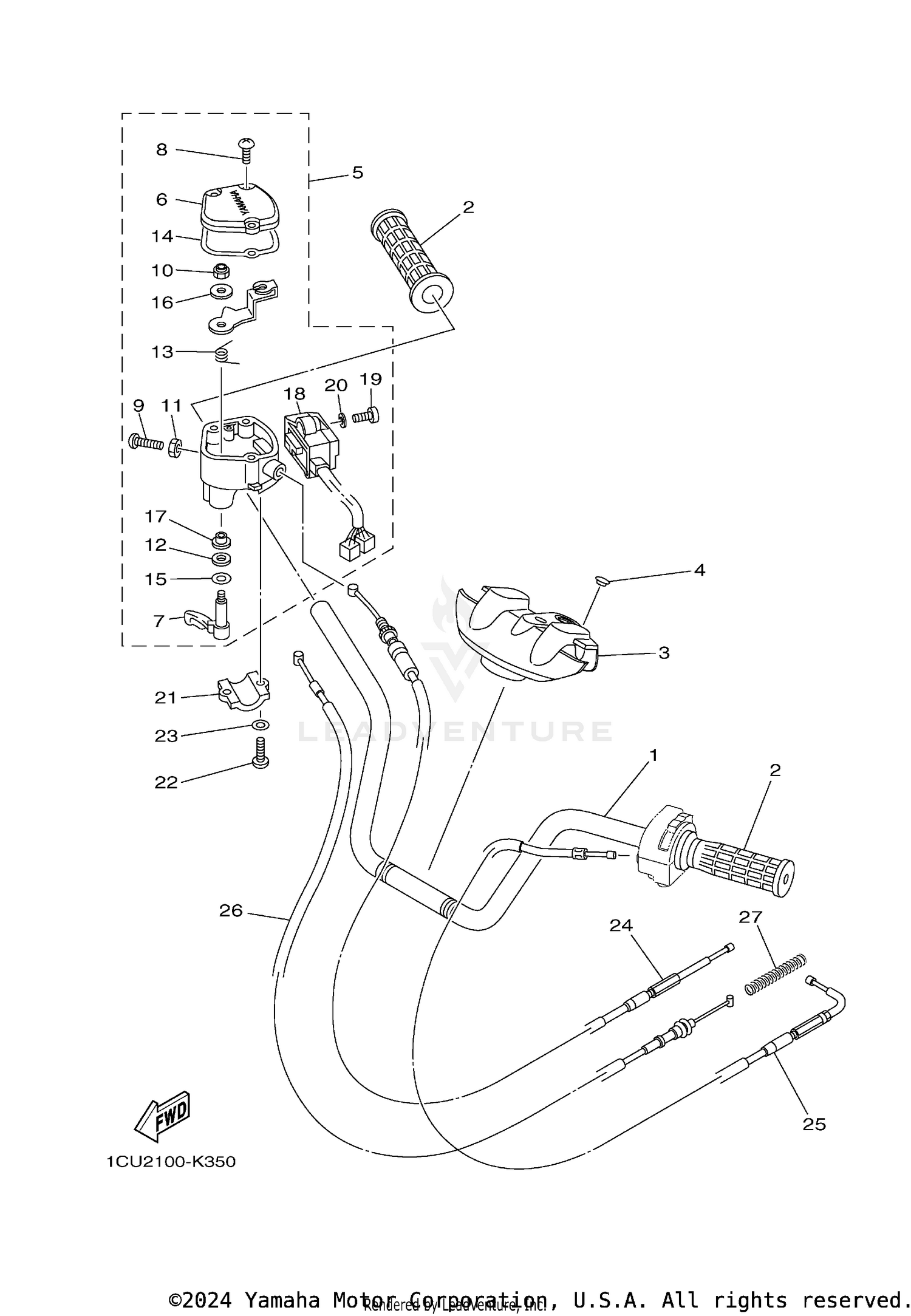 STEERING HANDLE CABLE