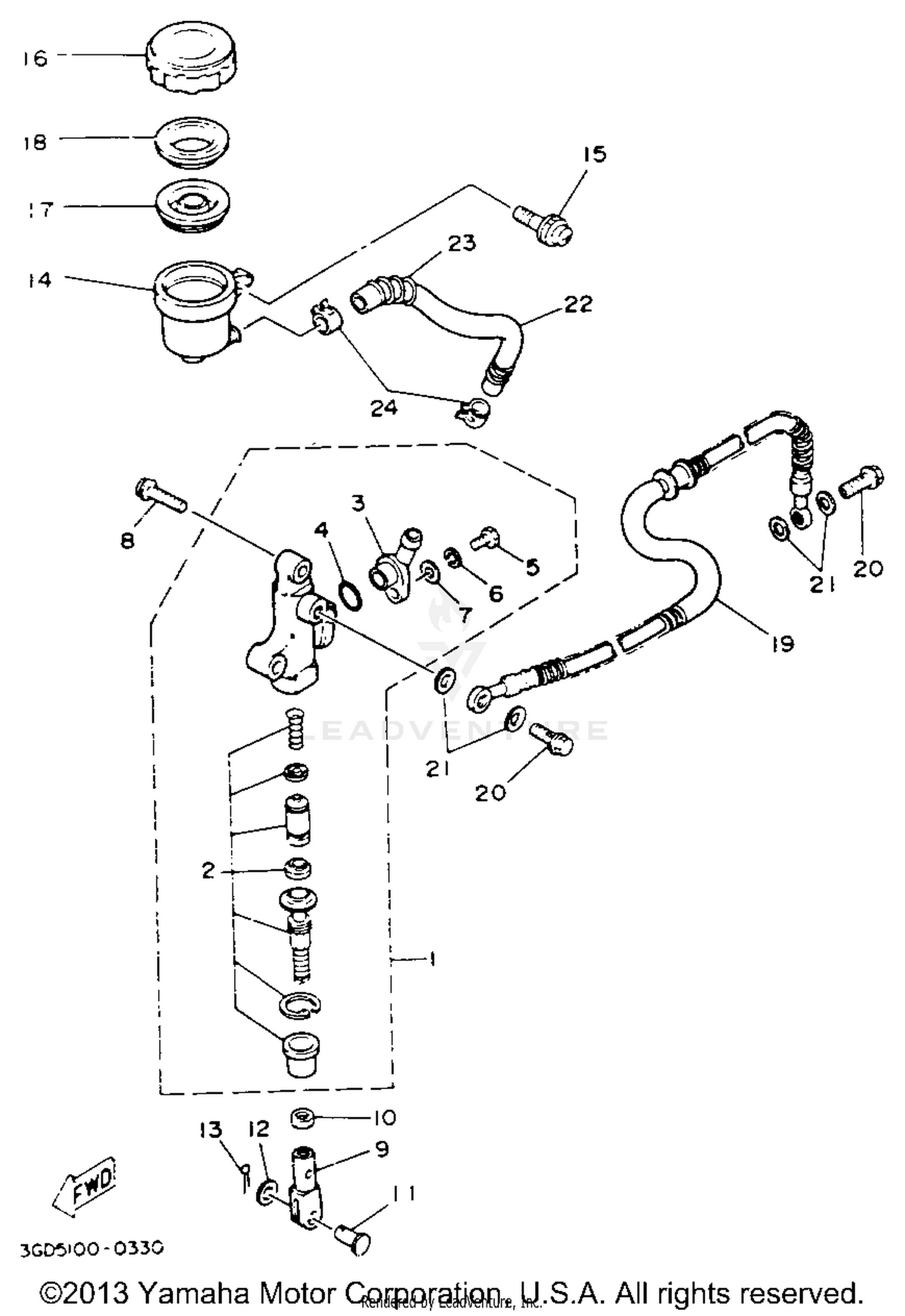 REAR MASTER CYLINDER