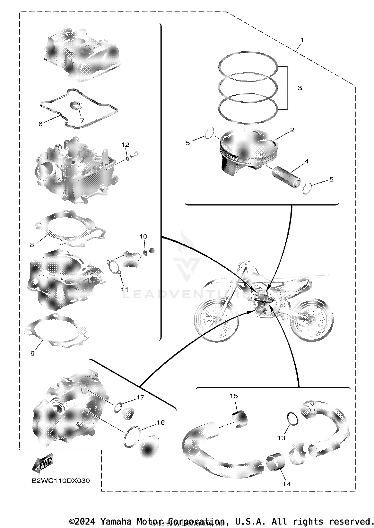 4 PISTON REBUILT KIT