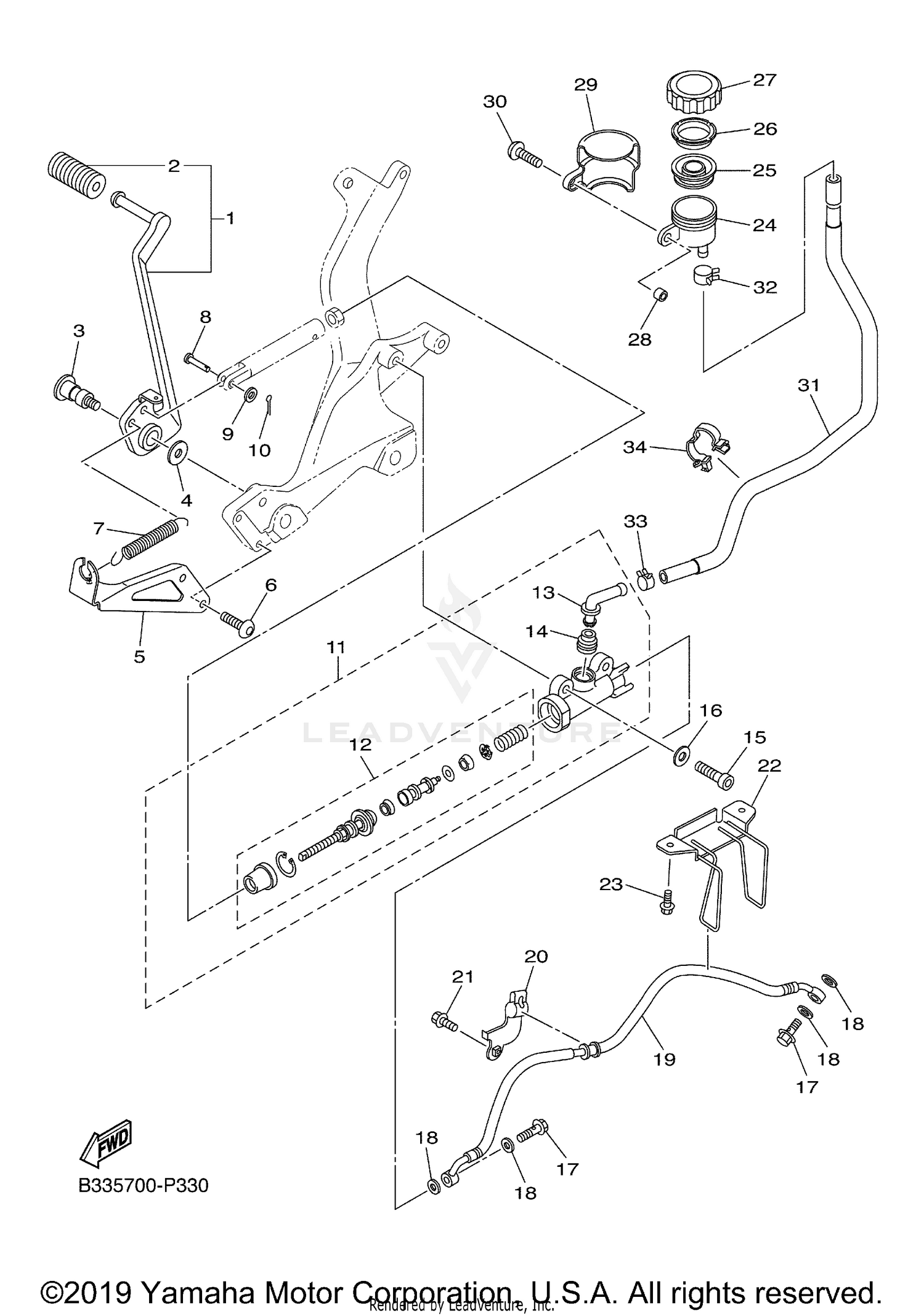 REAR MASTER CYLINDER