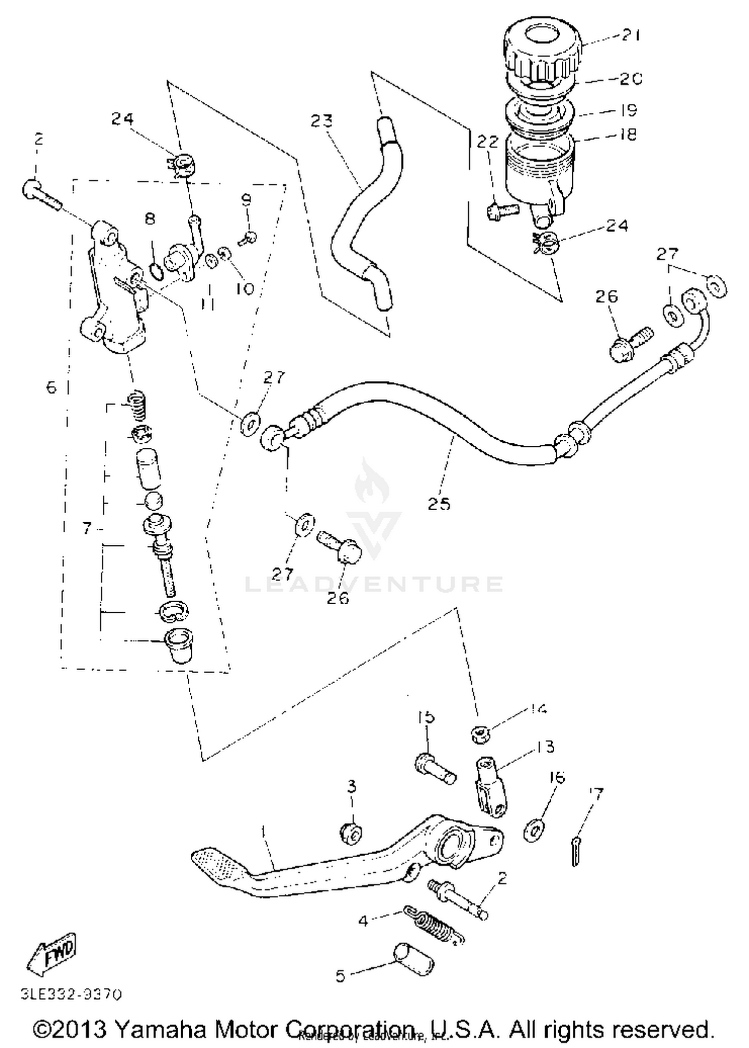 REAR MASTER CYLINDER