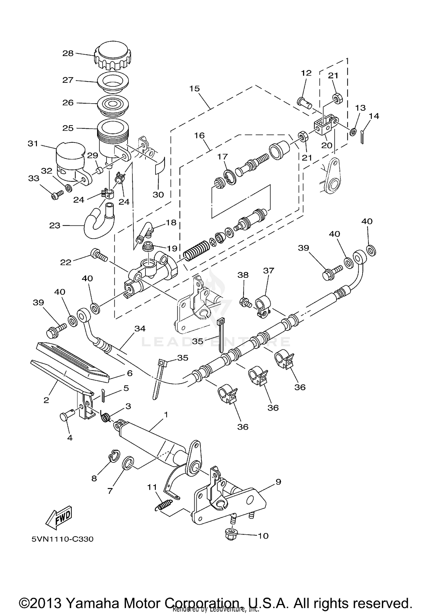 REAR MASTER CYLINDER