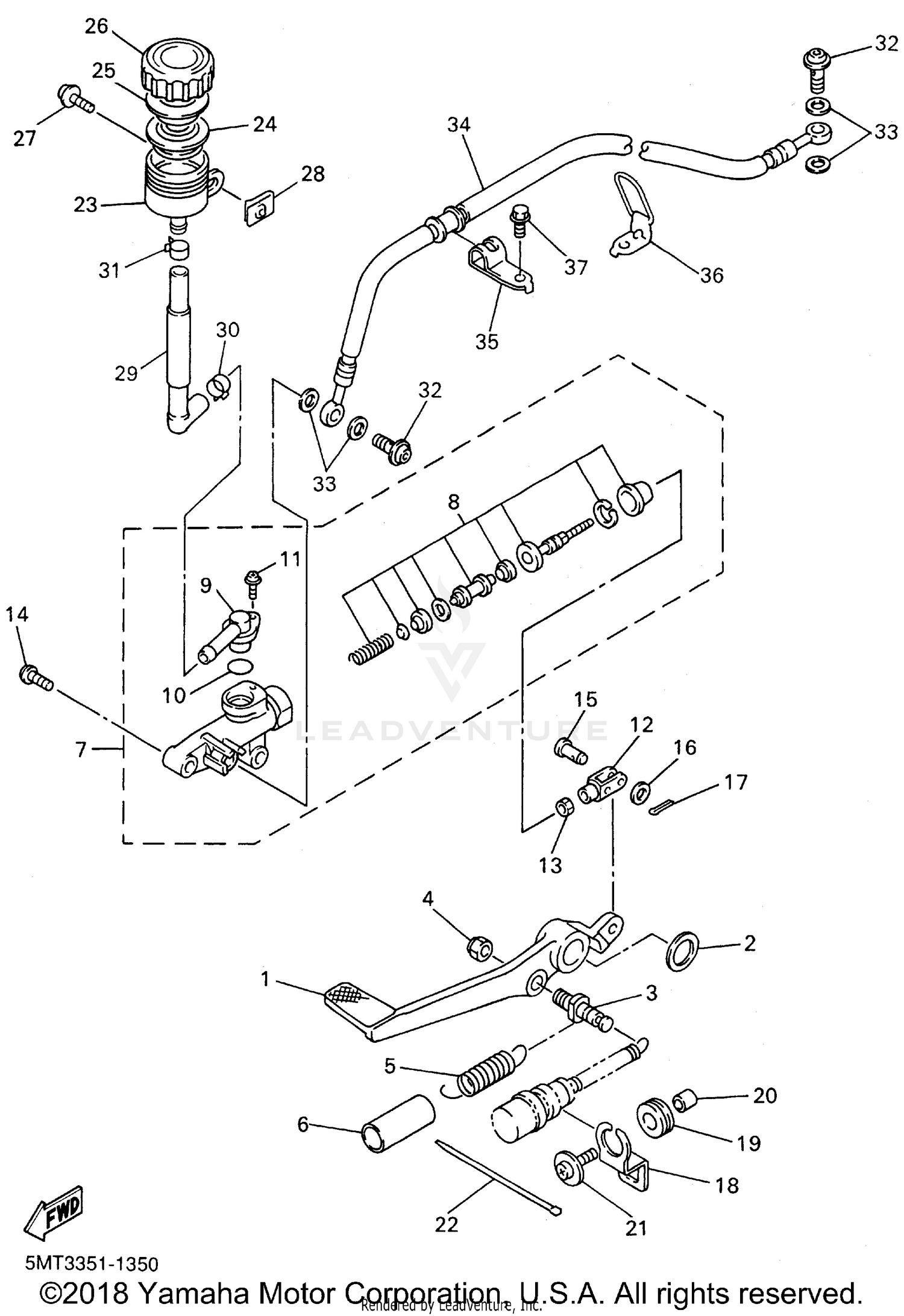 REAR MASTER CYLINDER