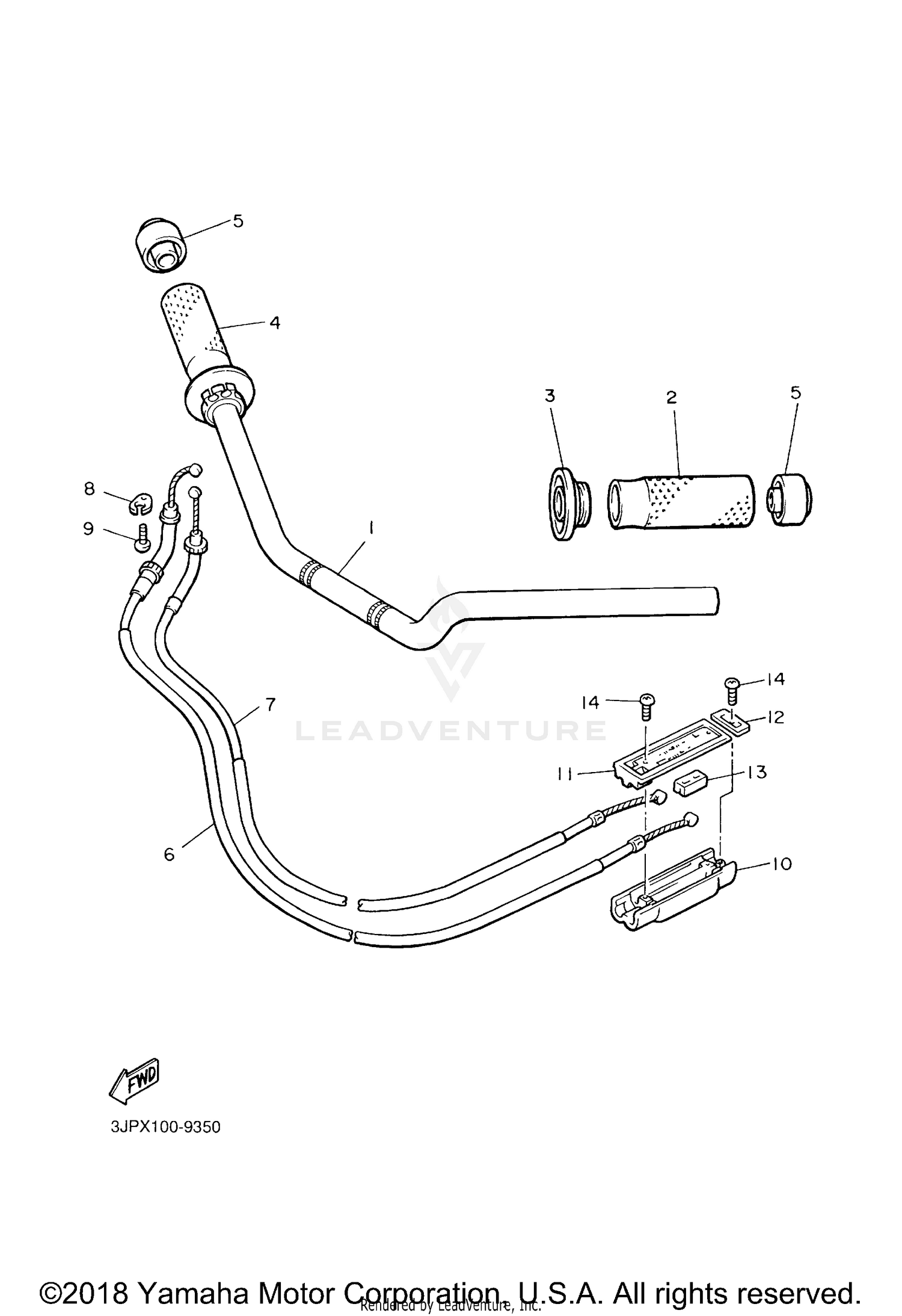 STEERING HANDLE CABLE