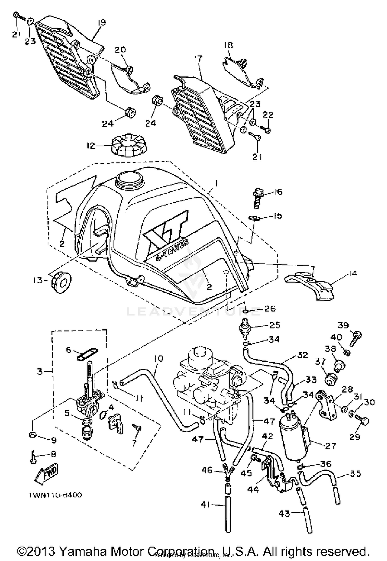 FUEL TANK XT600SC