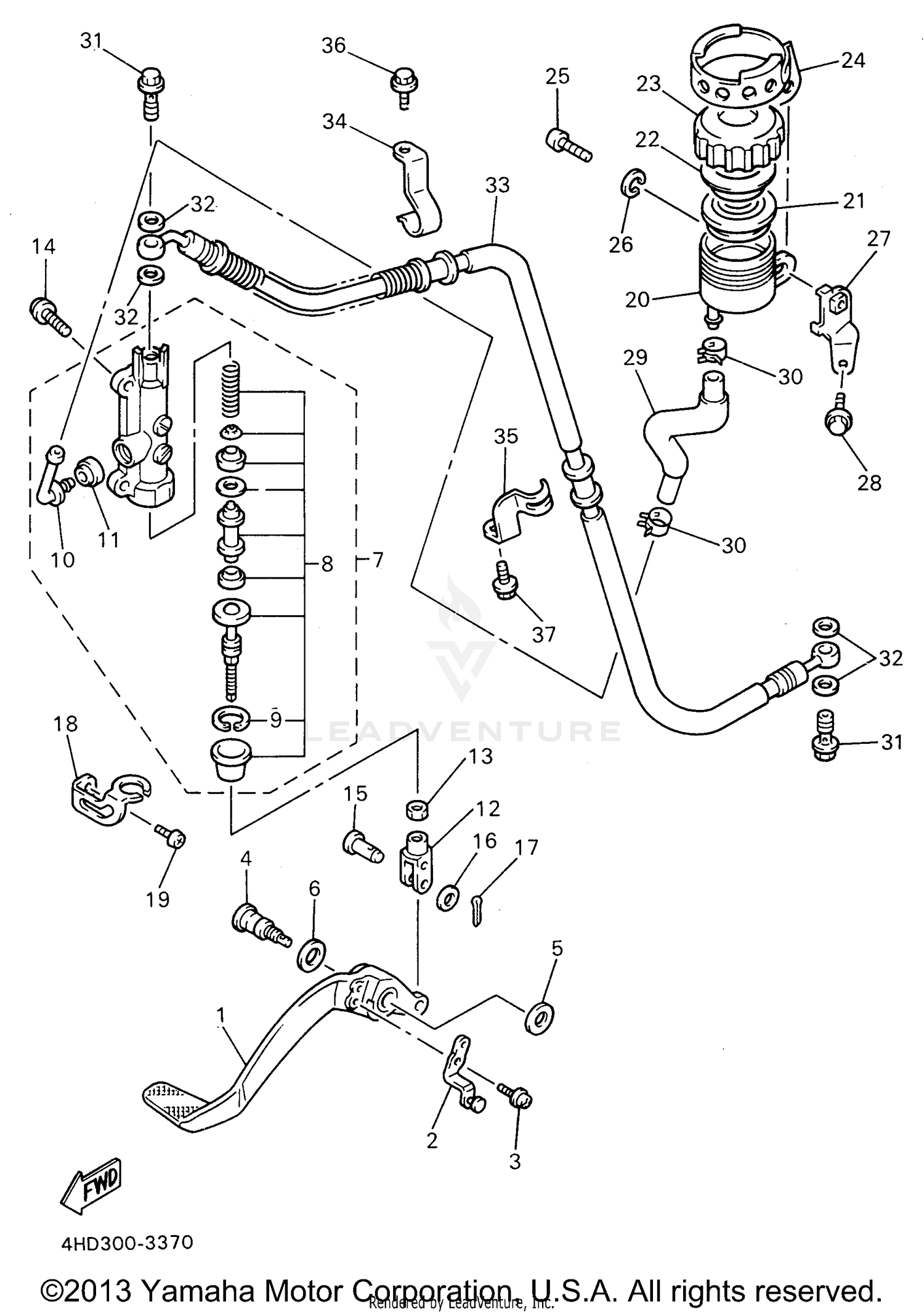 REAR MASTER CYLINDER