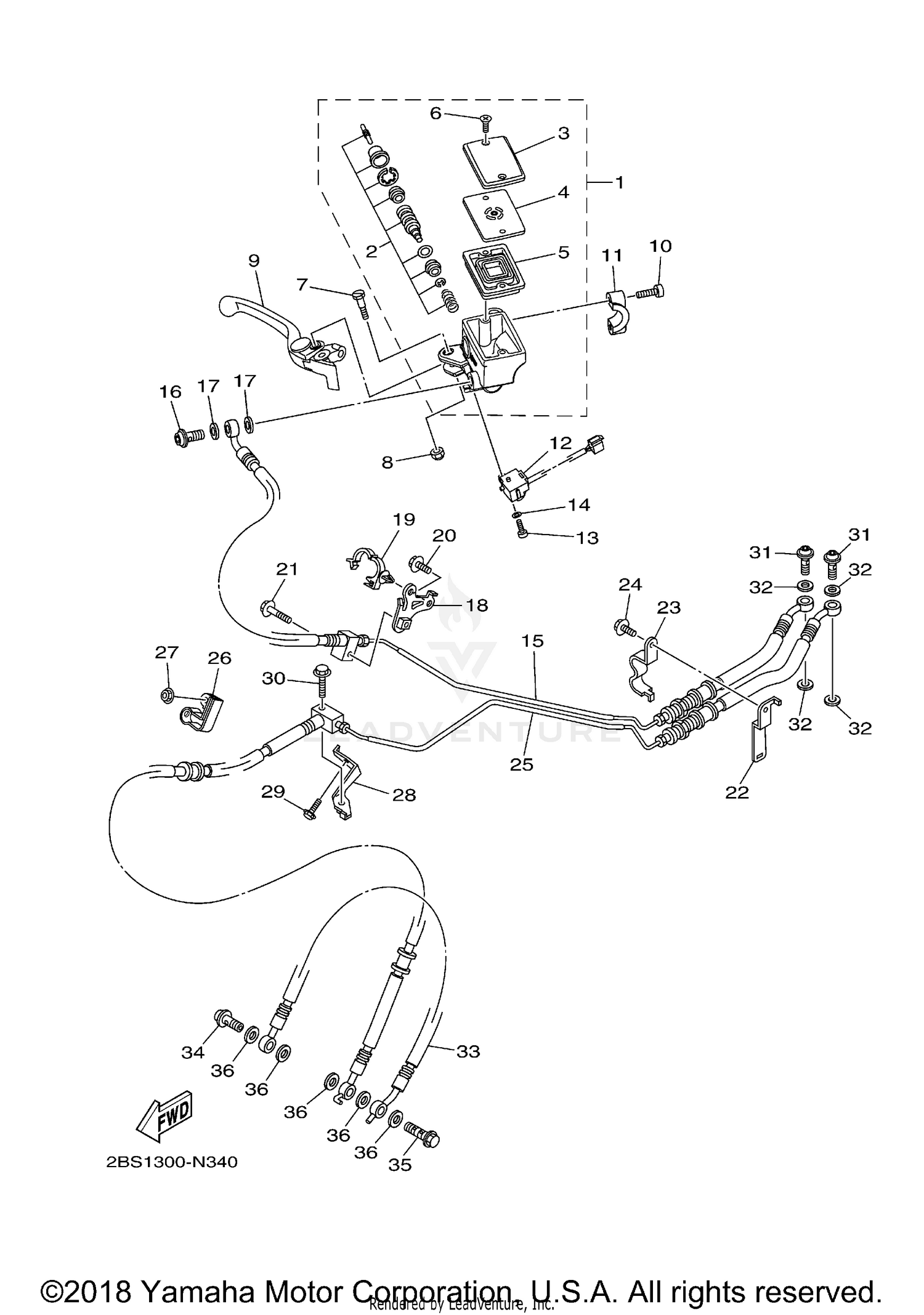 FRONT MASTER CYLINDER