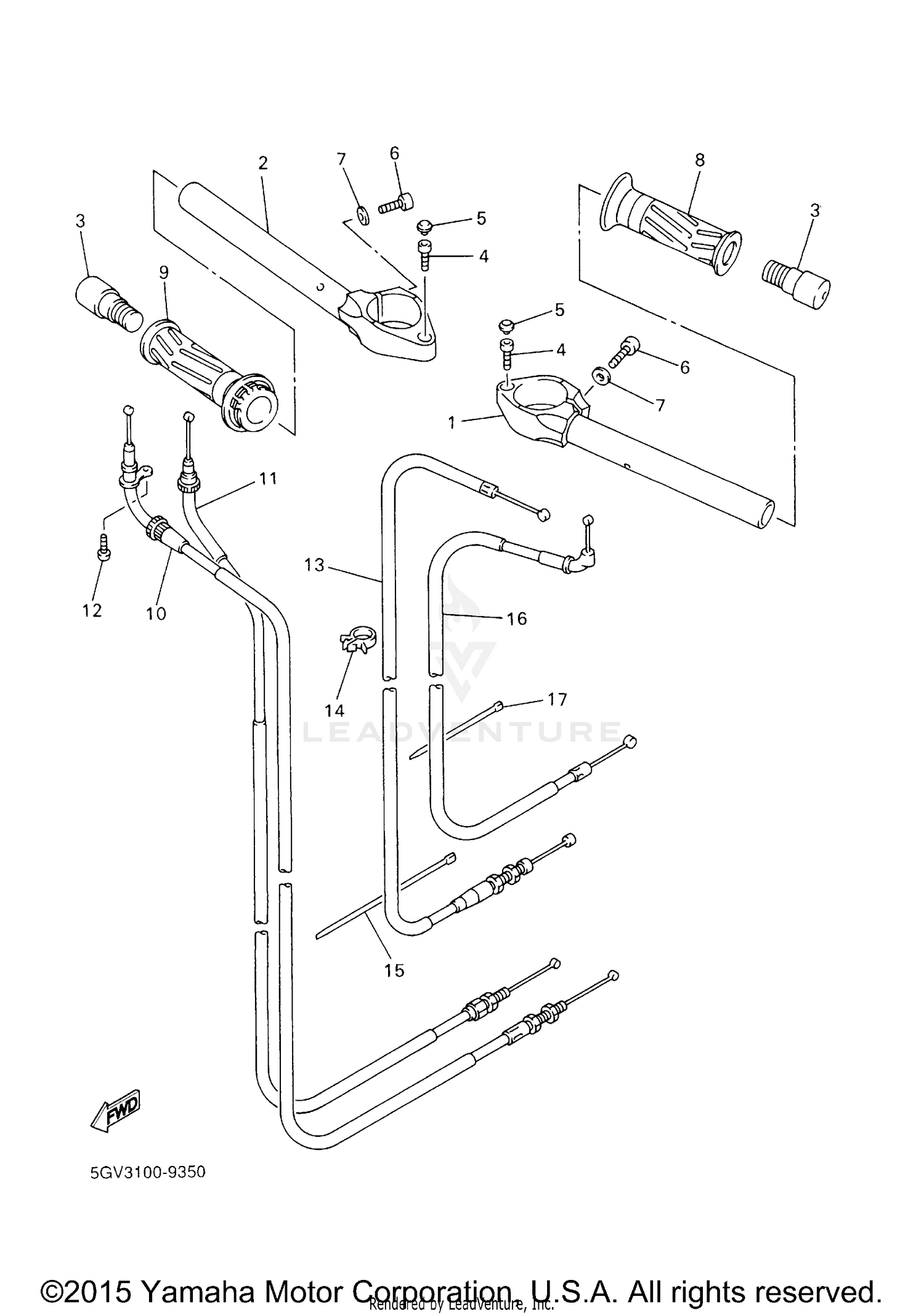 STEERING HANDLE CABLE