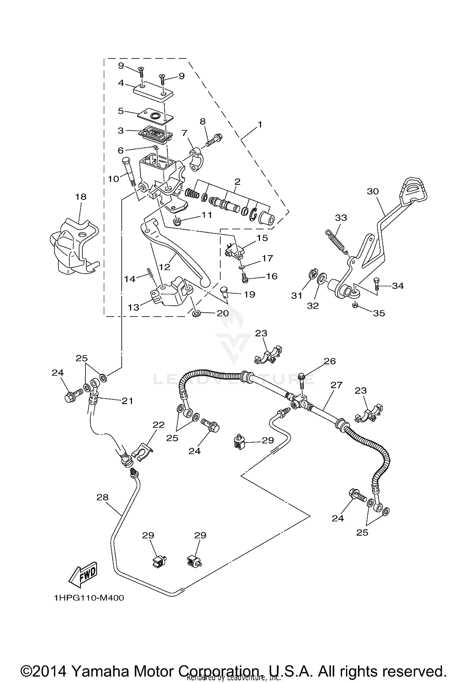 REAR MASTER CYLINDER