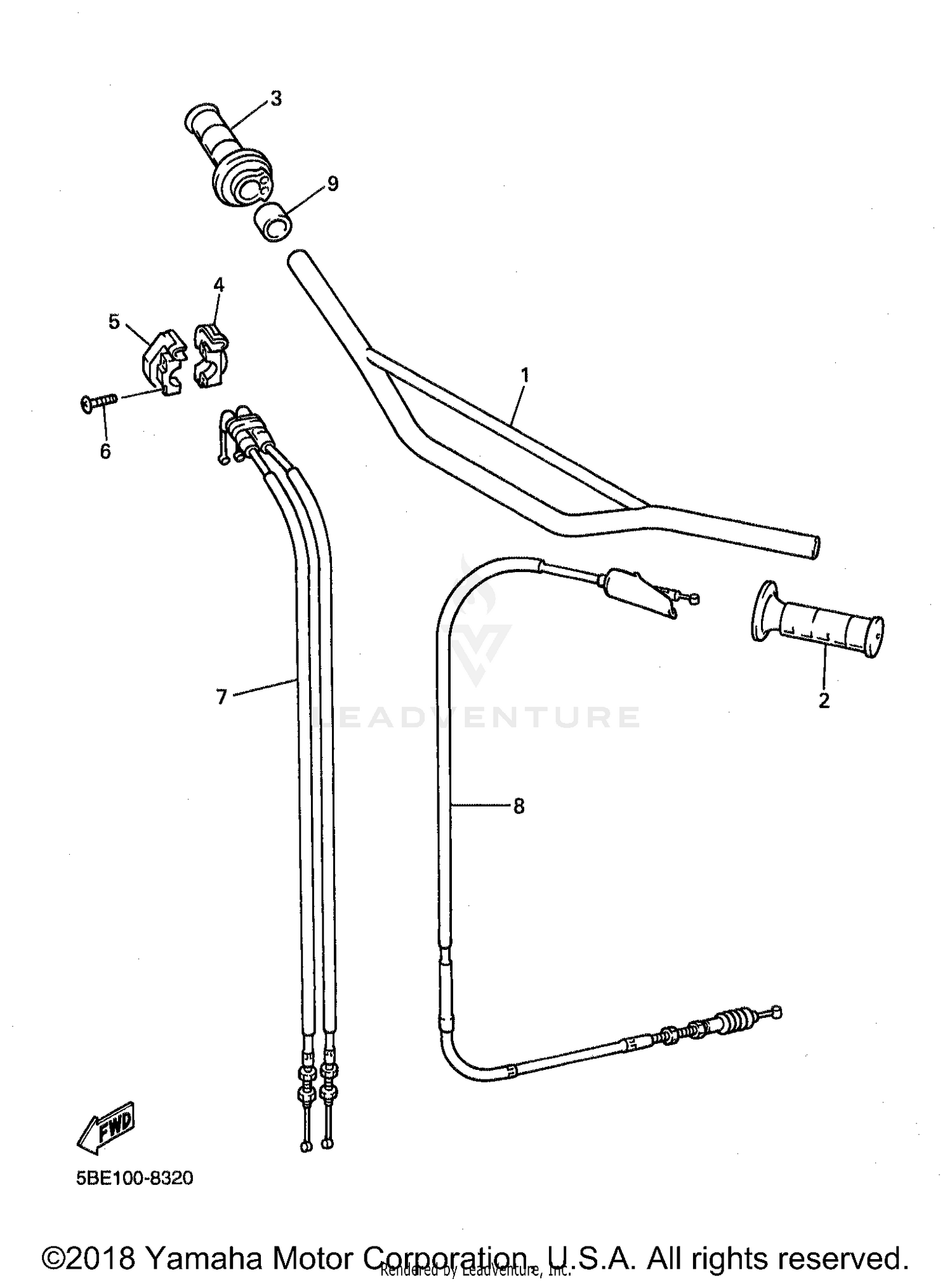 STEERING HANDLE CABLE