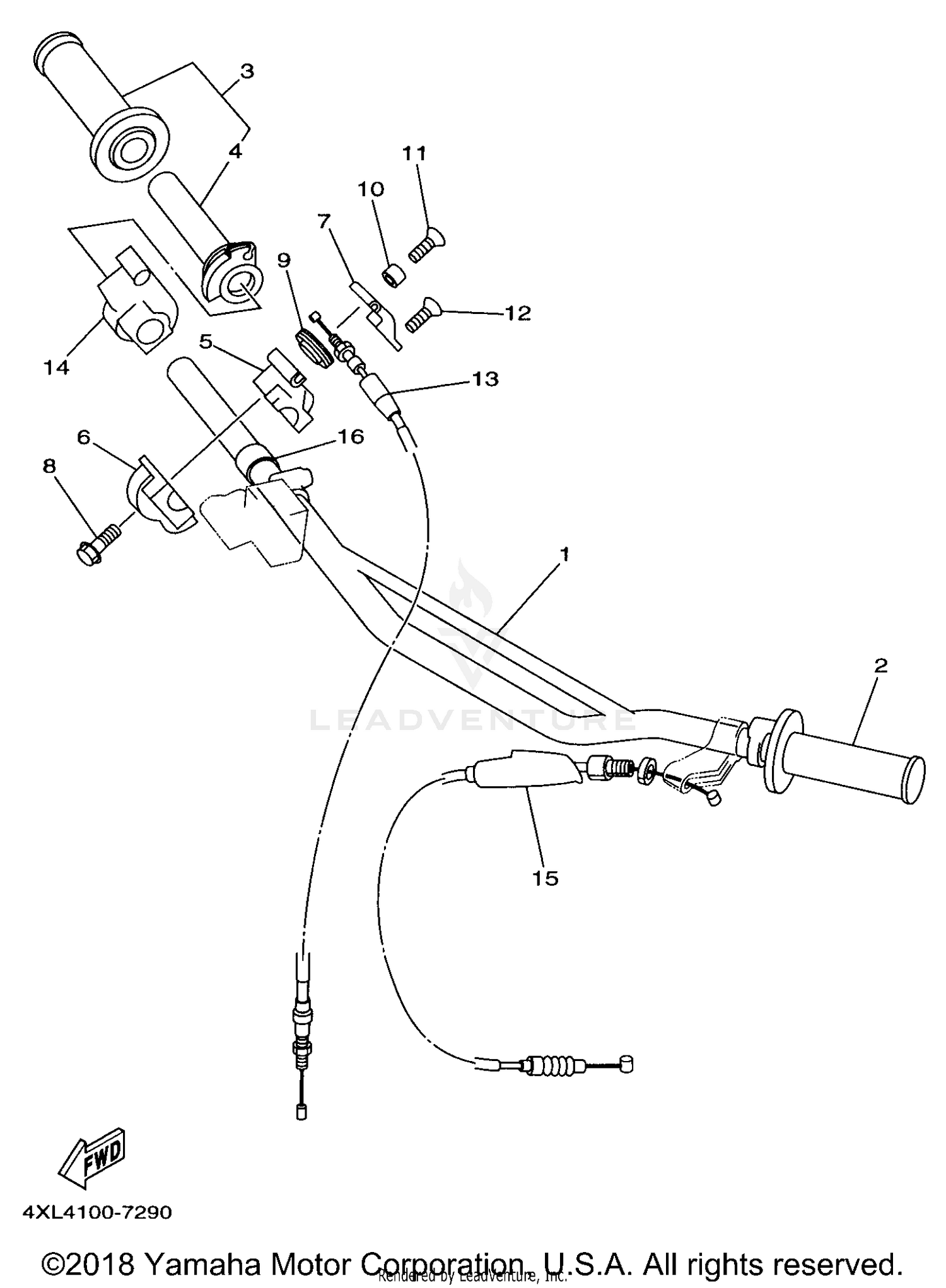 STEERING HANDLE CABLE