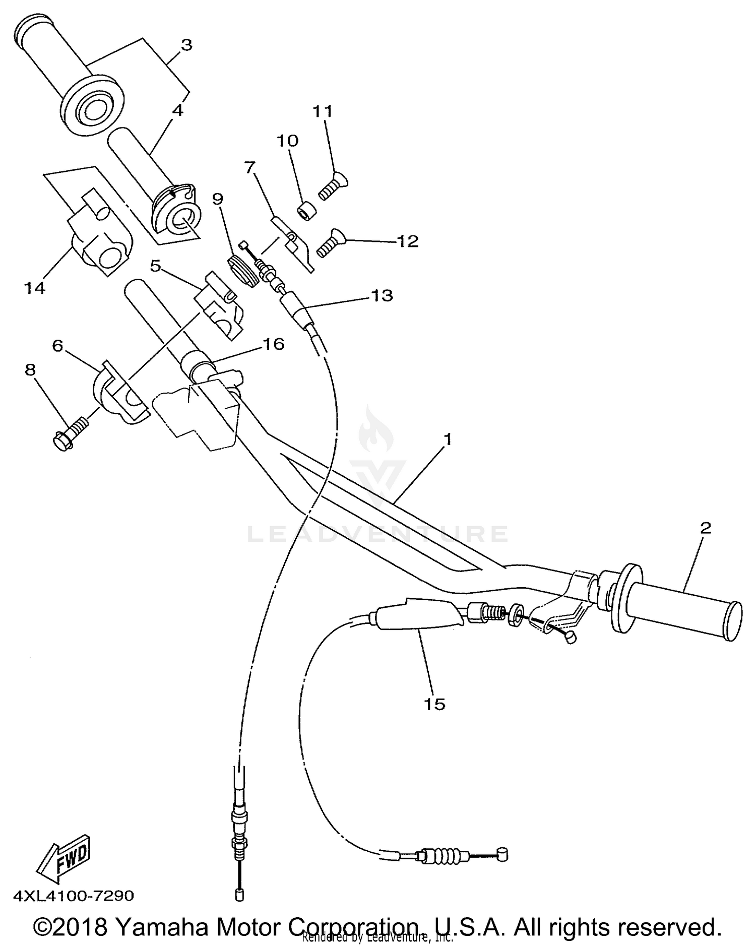 STEERING HANDLE CABLE