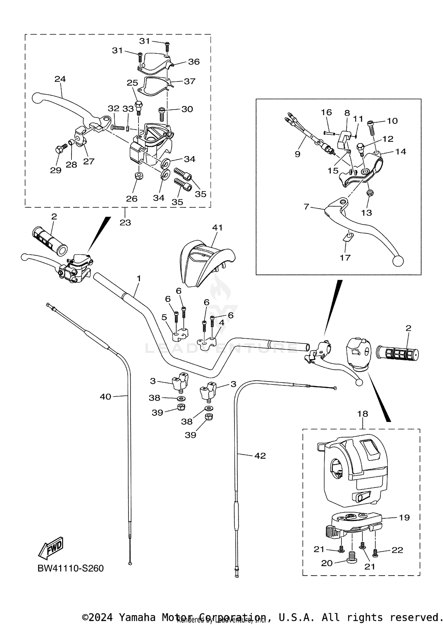 STEERING HANDLE CABLE