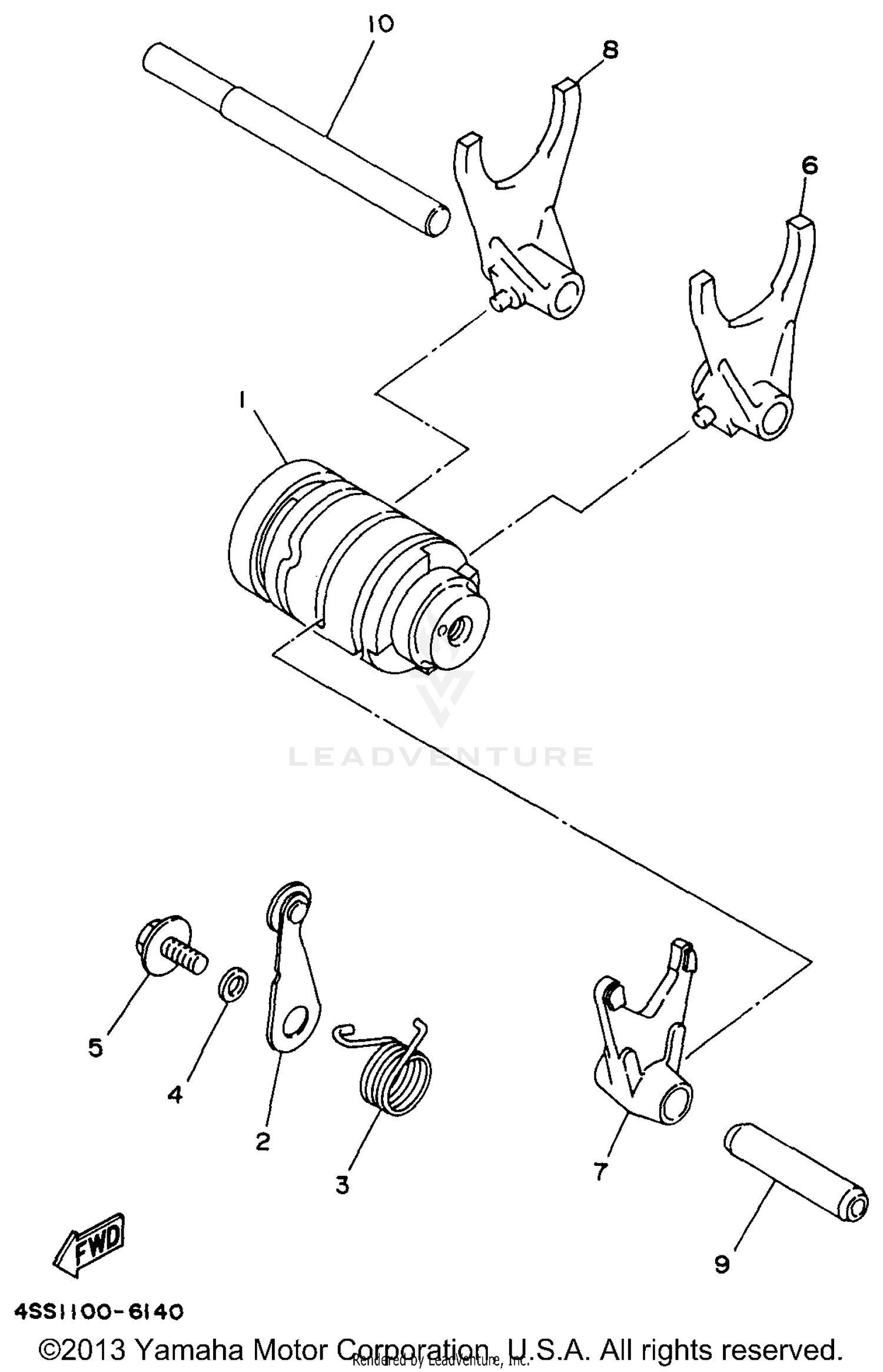SHIFT CAM SHIFT FORK
