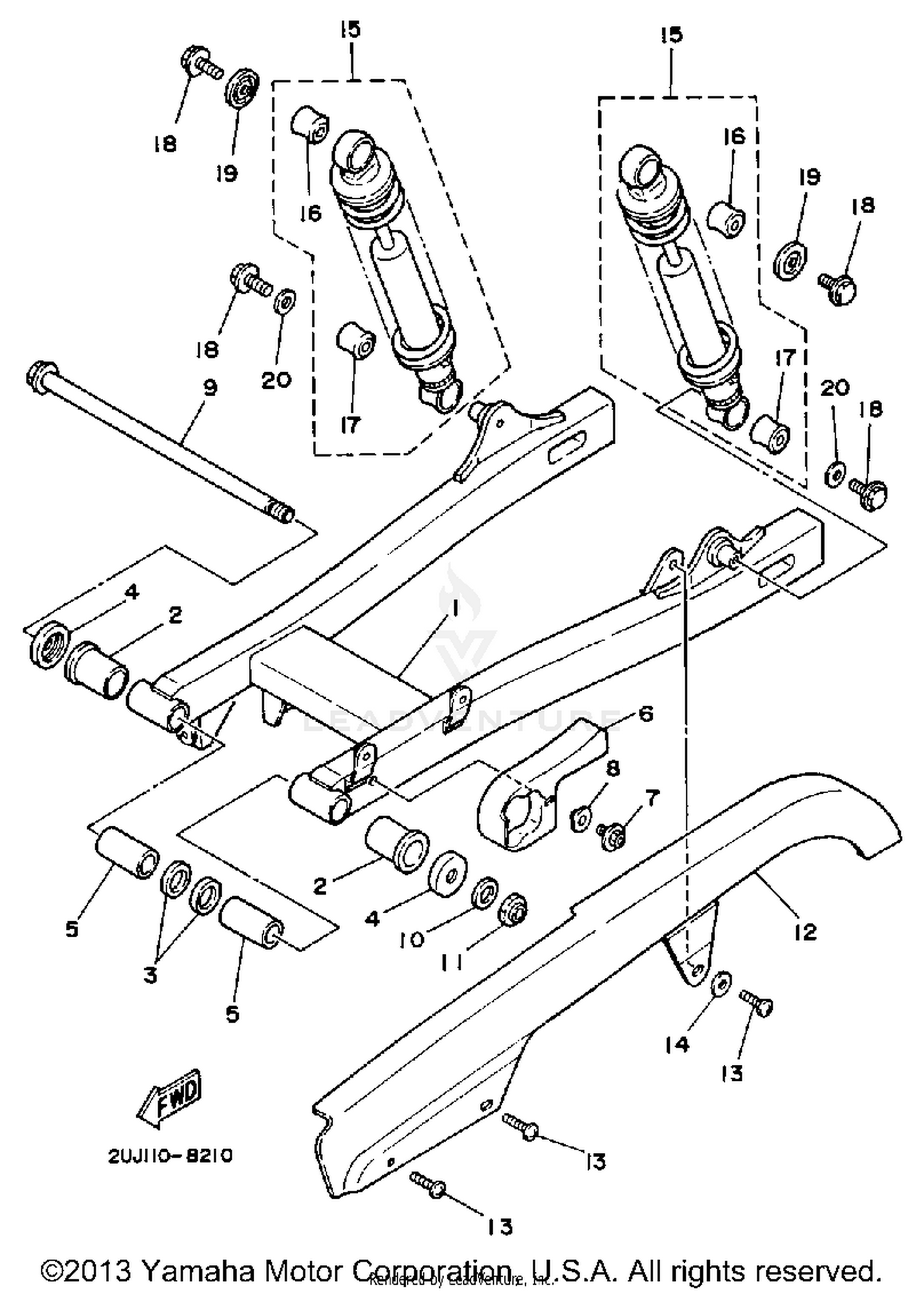 SWING ARM REAR SHOCKS