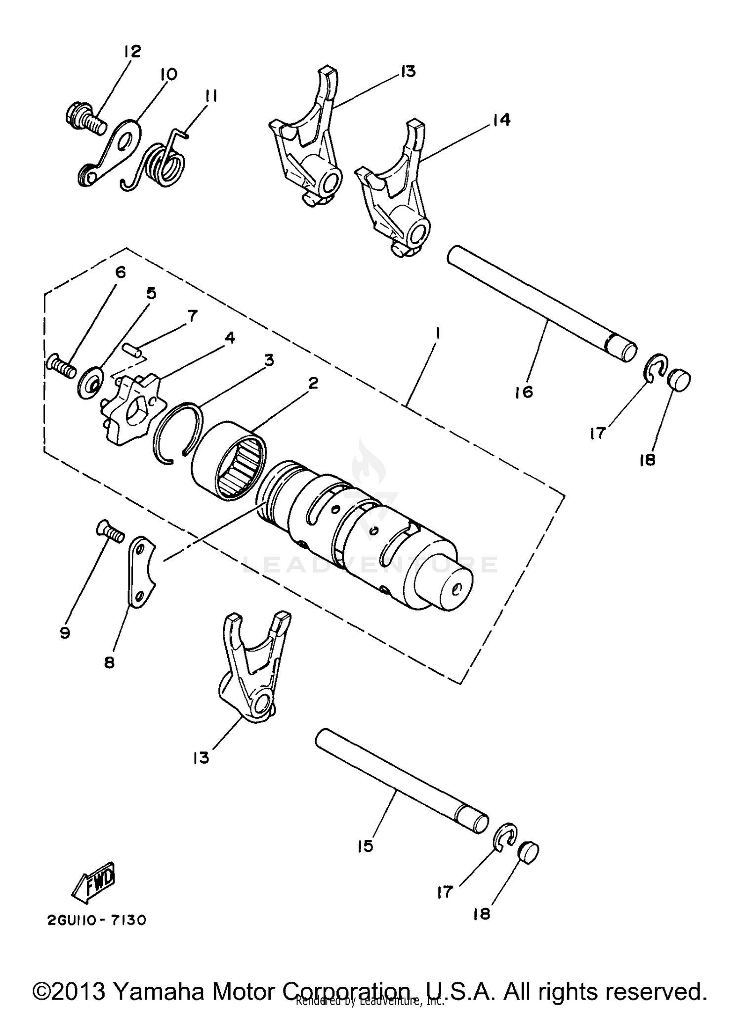 SHIFT CAM SHIFT FORK